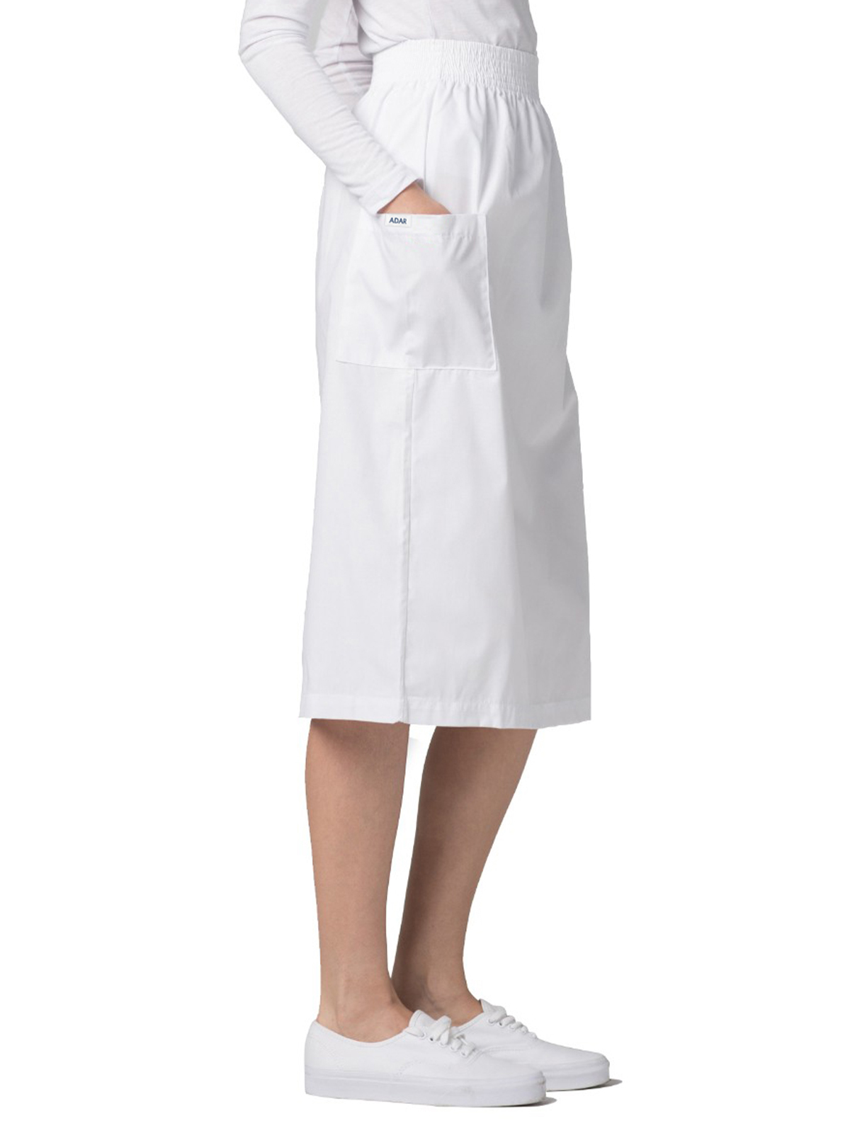 Adar - Universal - Women's A-Line Patch Cargo Pocket Skirt 4