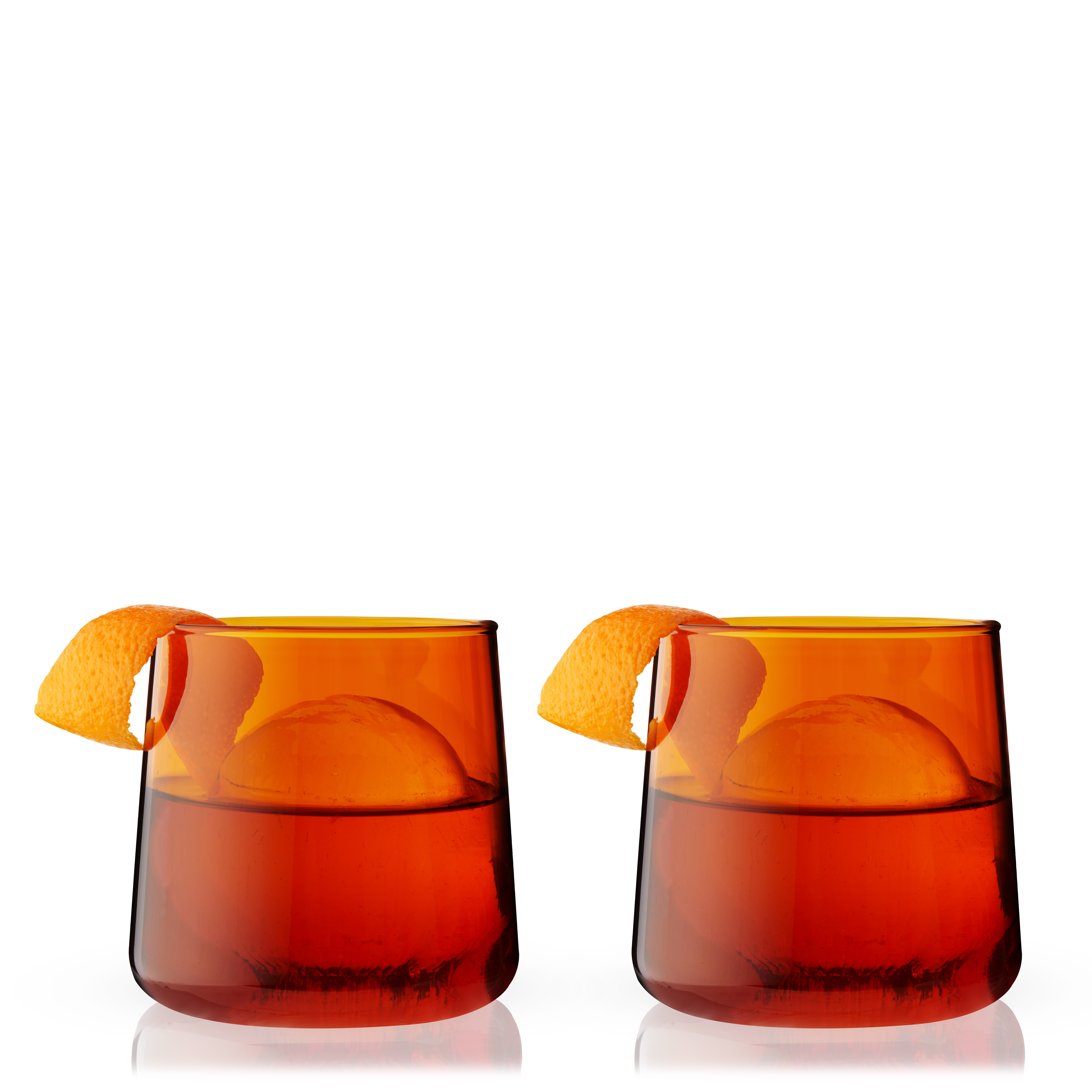 Viski® Amber Aurora Cocktail Tumbler, set of 2 5