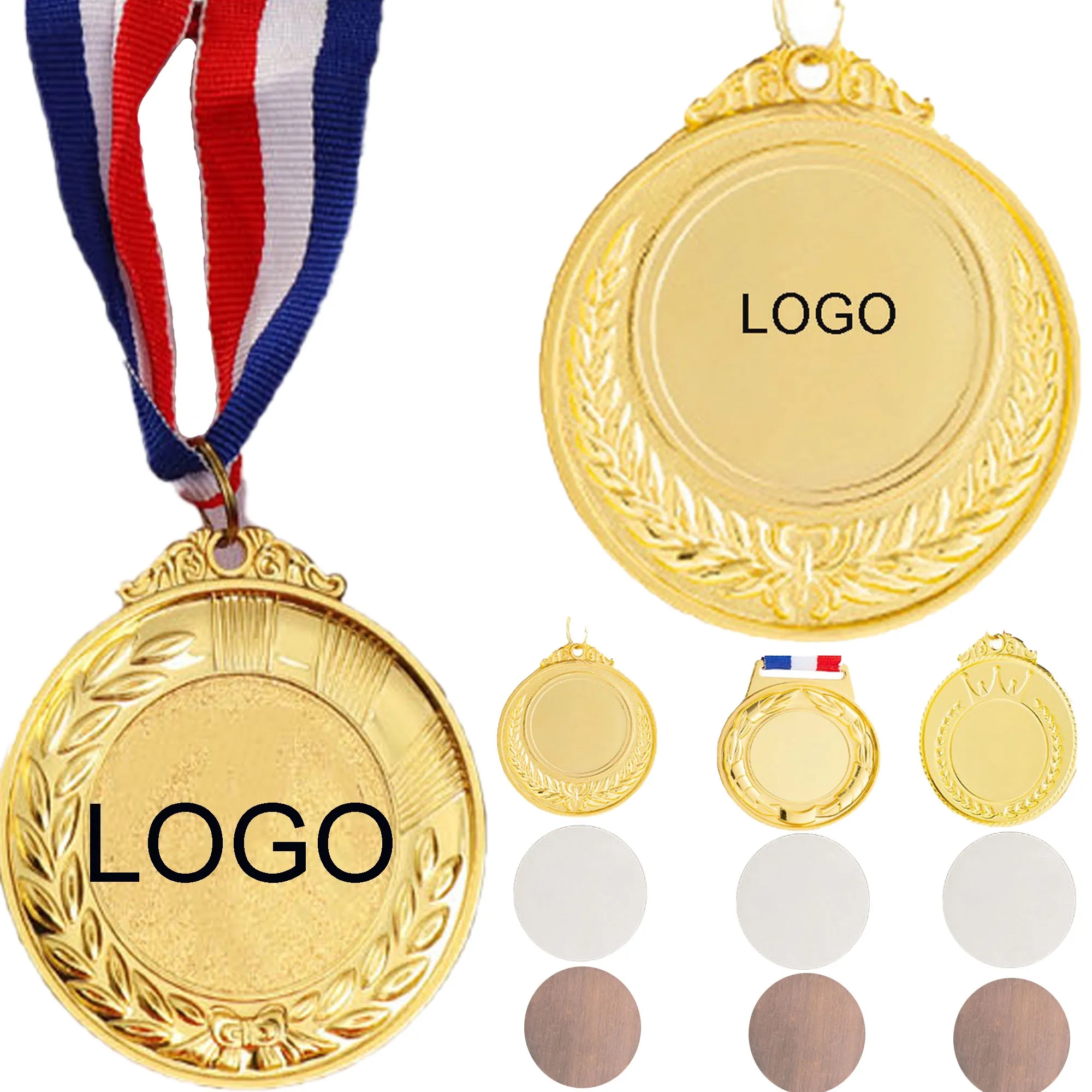 Spot Wreath Full Color Award Medallion
