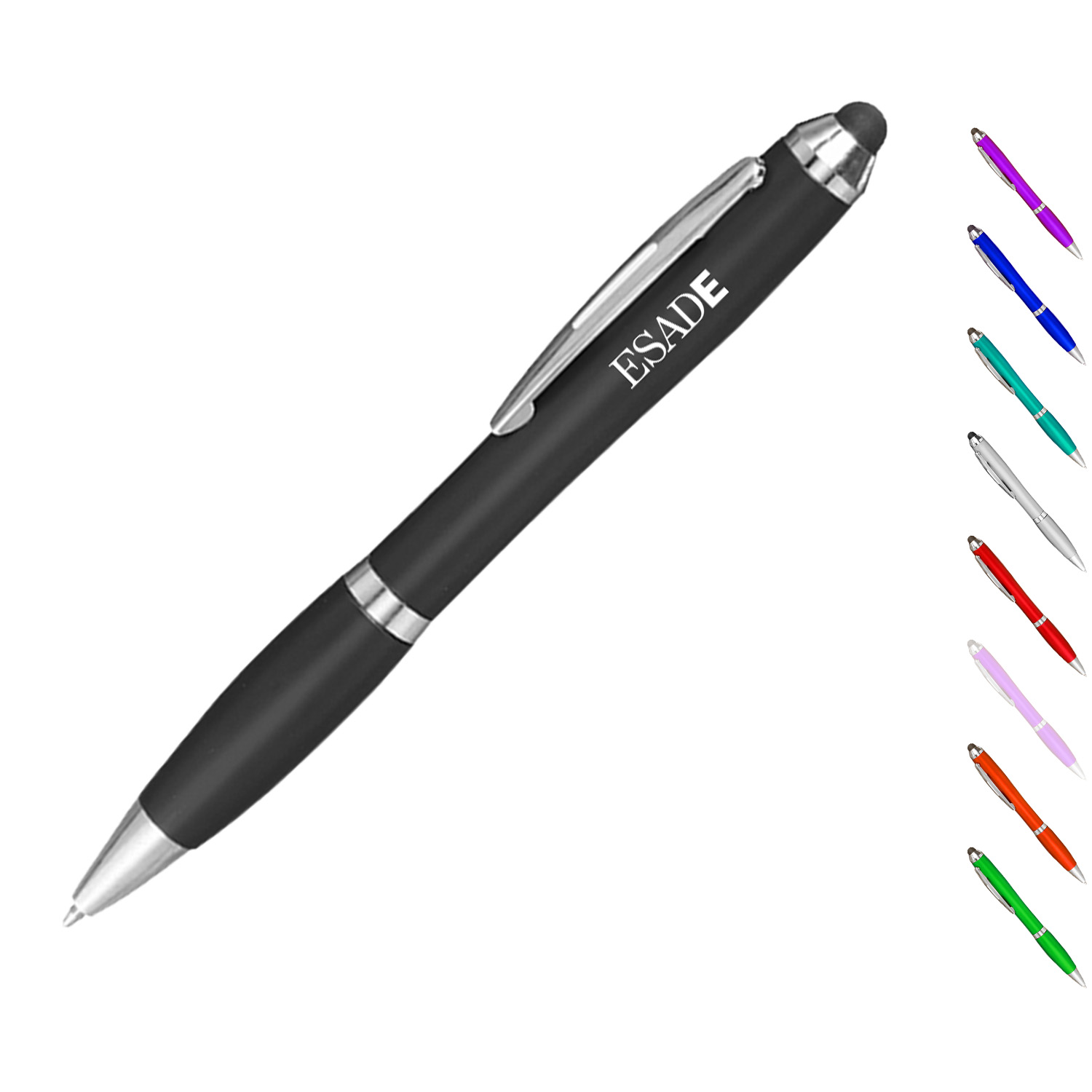 Clickable Stylus Plastic Ballpoint Pens 1