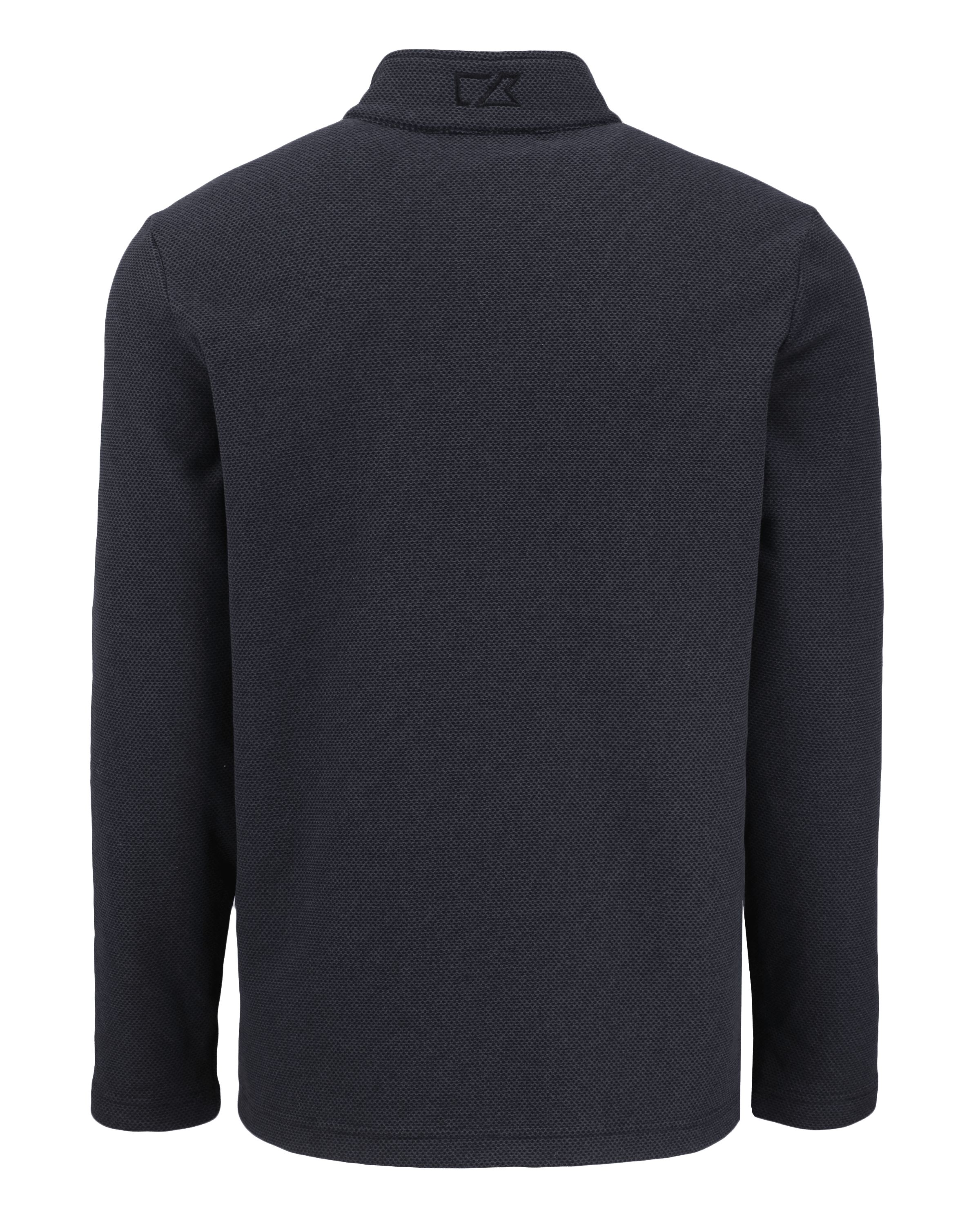 Hunts Point Eco Textured Fleece Recycled Mens Snap Pullover