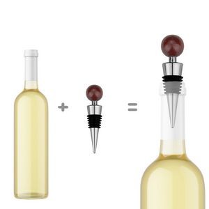 Stylish Wooden Ball Wine Cork Bottle Stopper 9