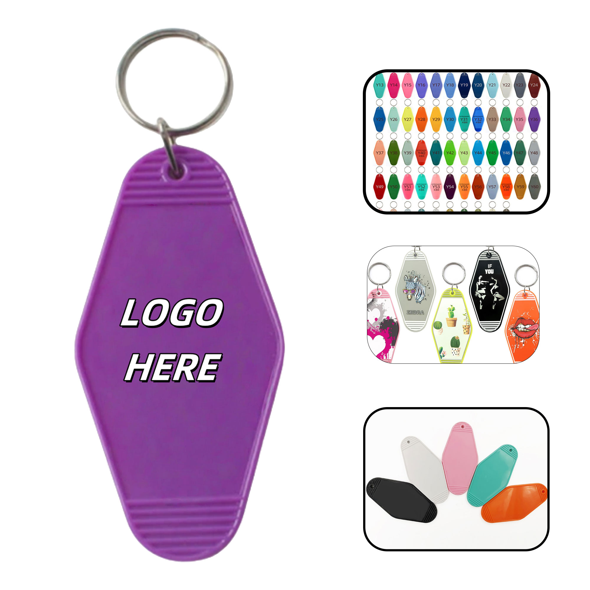 ABS Customized Hotel Keychains 1