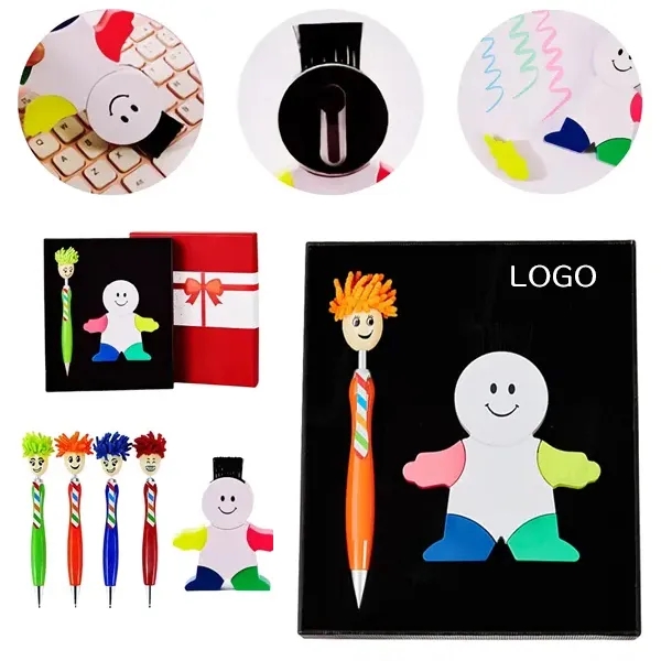 Ballpoint Pen and Highlighter Combo with Stationery Gift Set 7