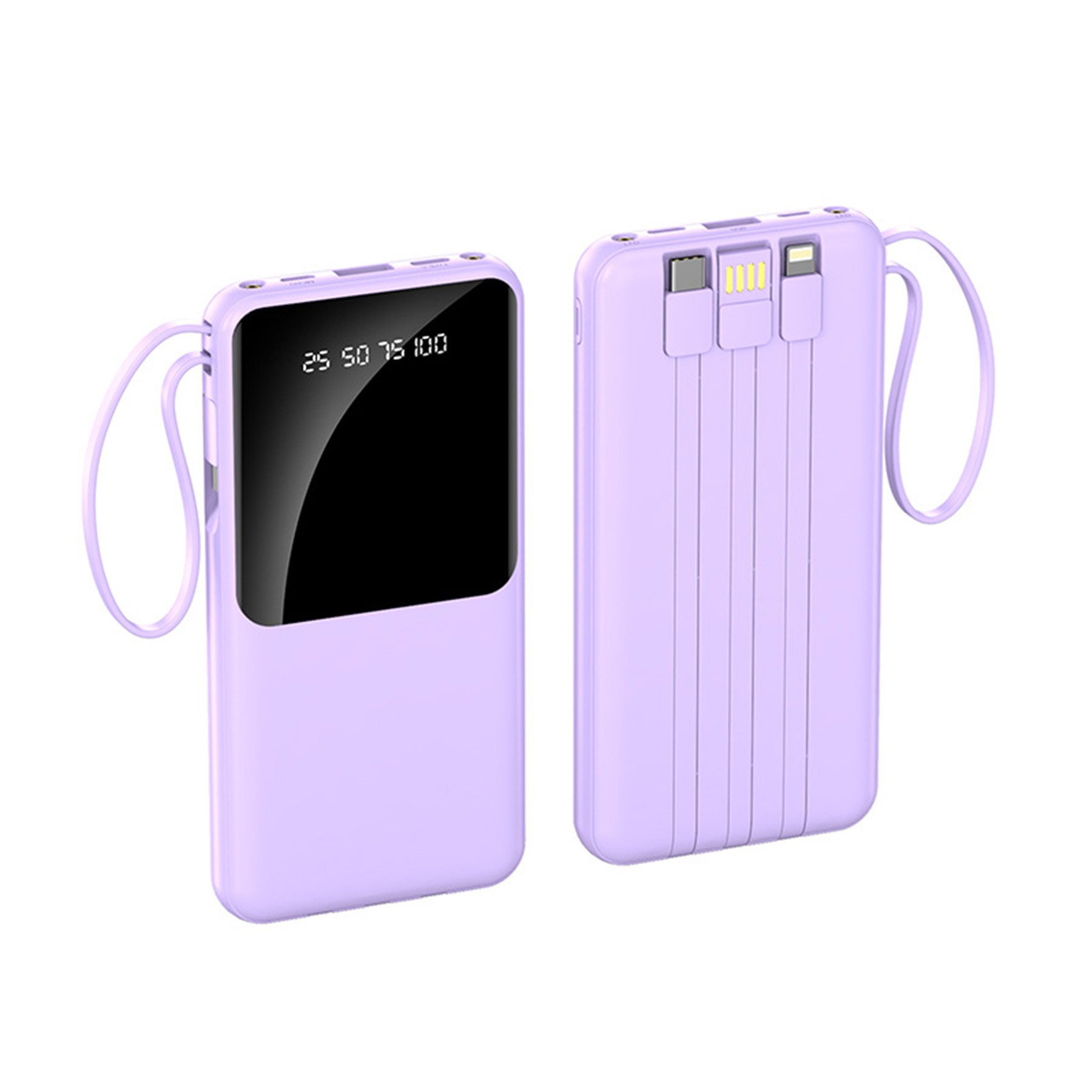 10000mAh Power Bank With Built-In Cables 4