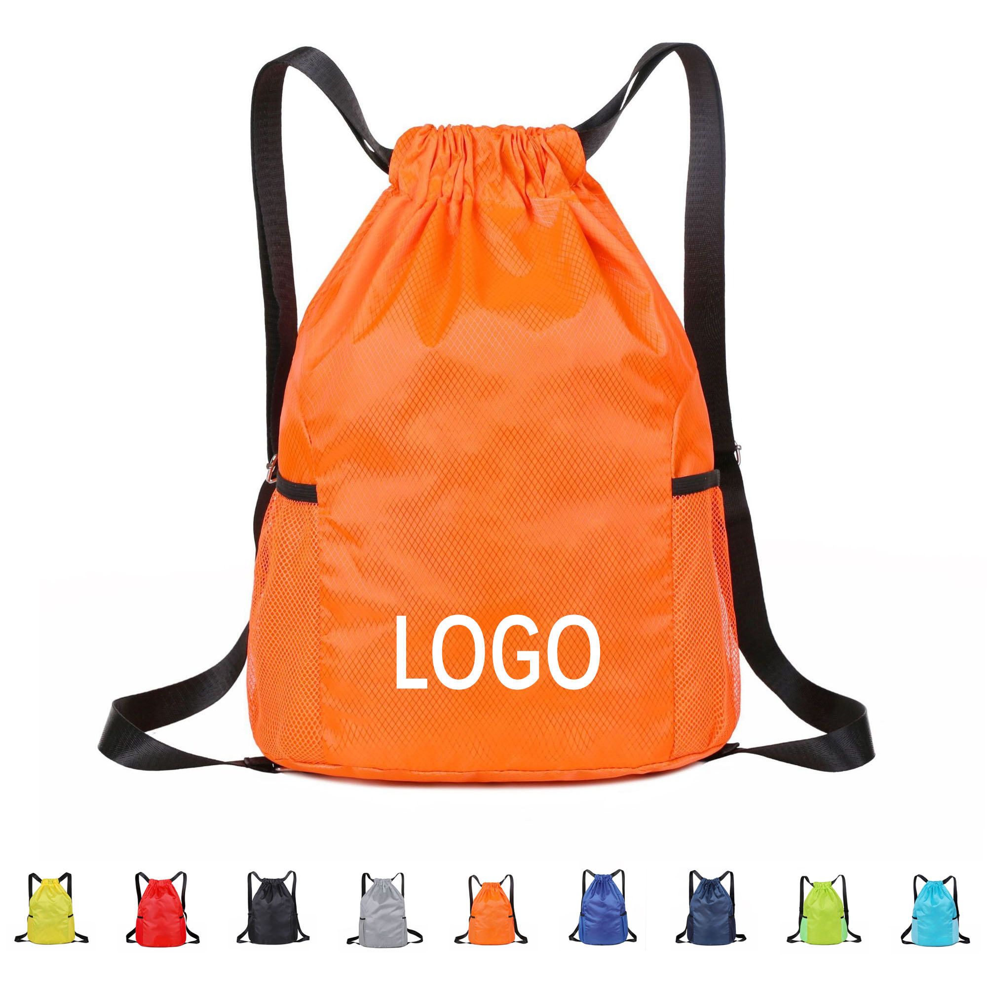 MOQ 20 Large Capacity Drawstring Pocket Backpack 4