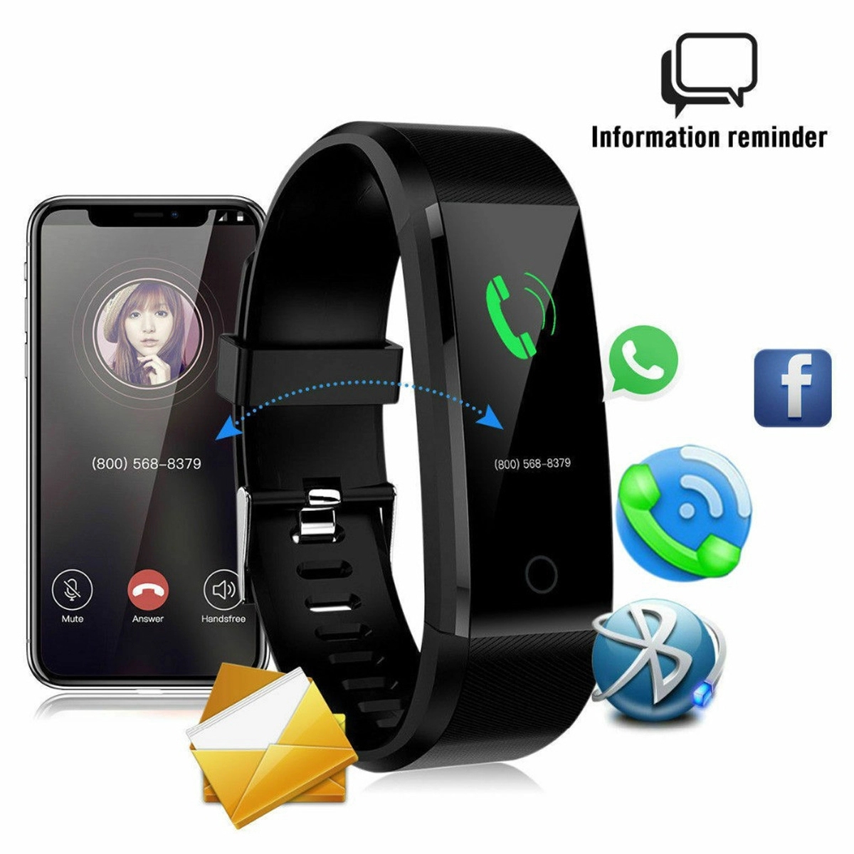 Waterproof Sport Smart Watch Bracelet 4