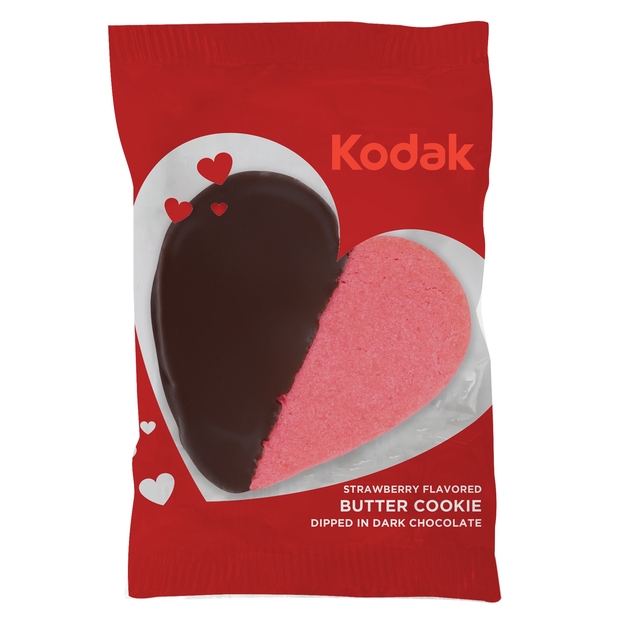 Dark Chocolate Dipped Strawberry Heart Cookie 2