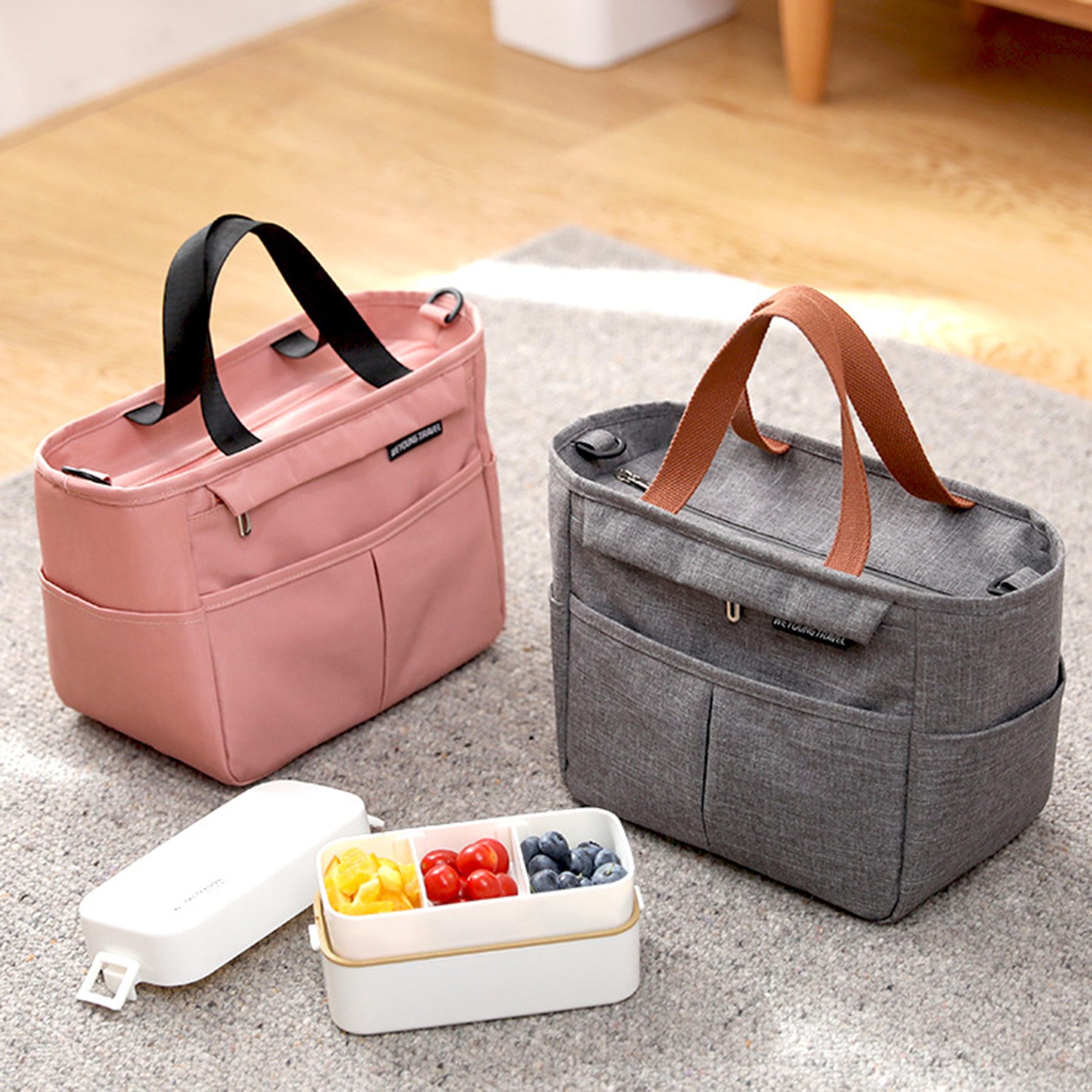 Portable Storage Lunch Bag Handbag 5