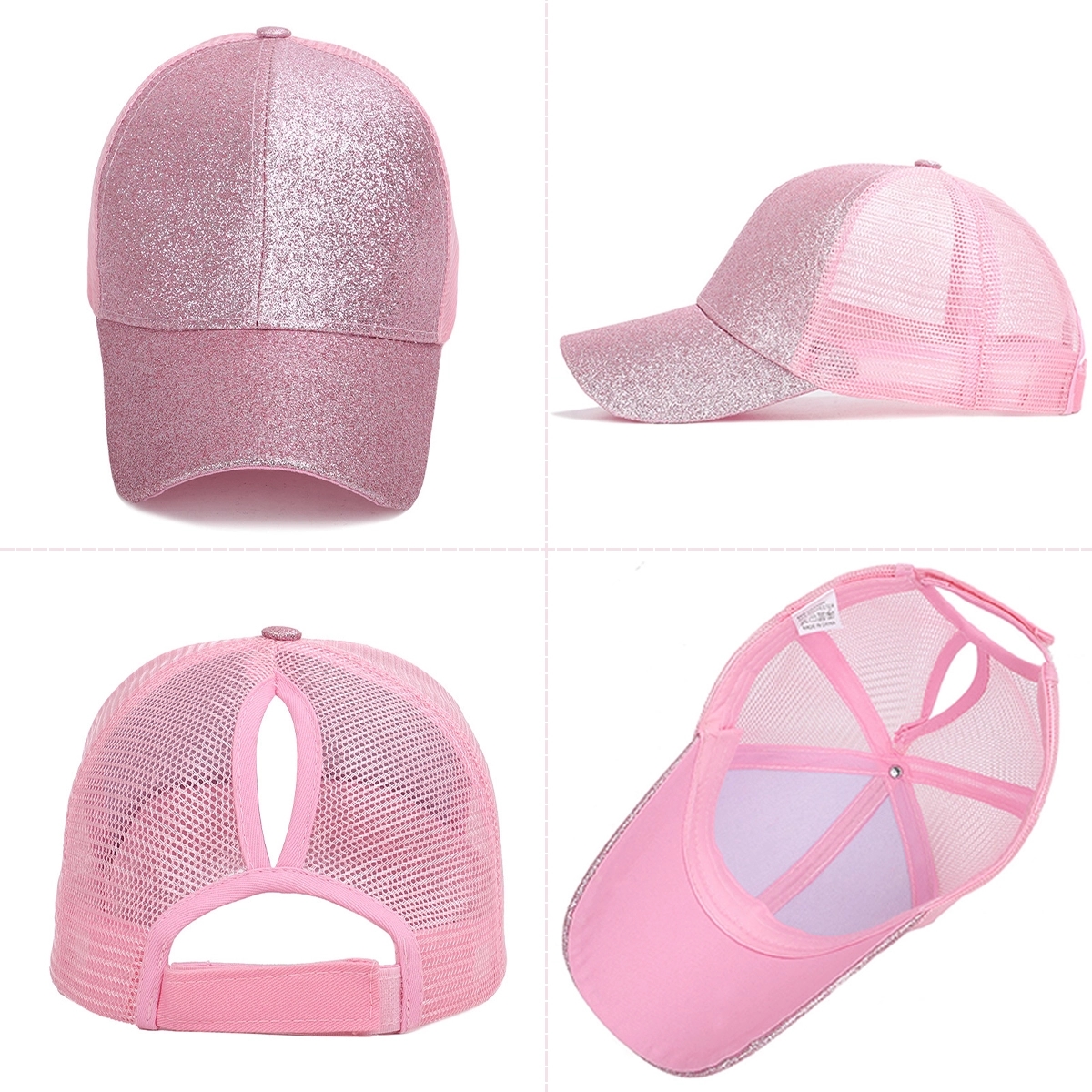 Glitter Ponytail Baseball Cap 3