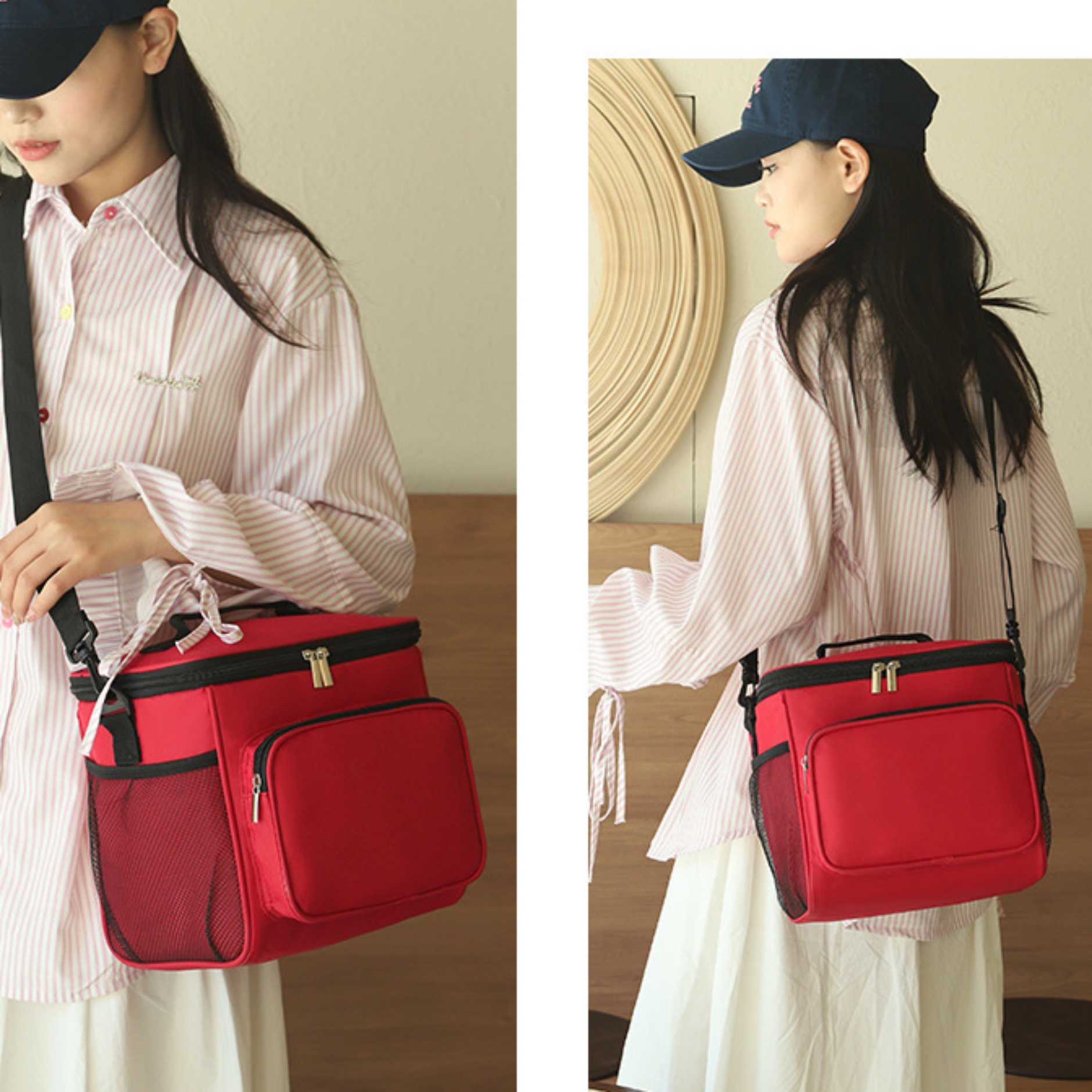 Insulated Reusable Lunch Bag with Adjustable Shoulder Strap 10