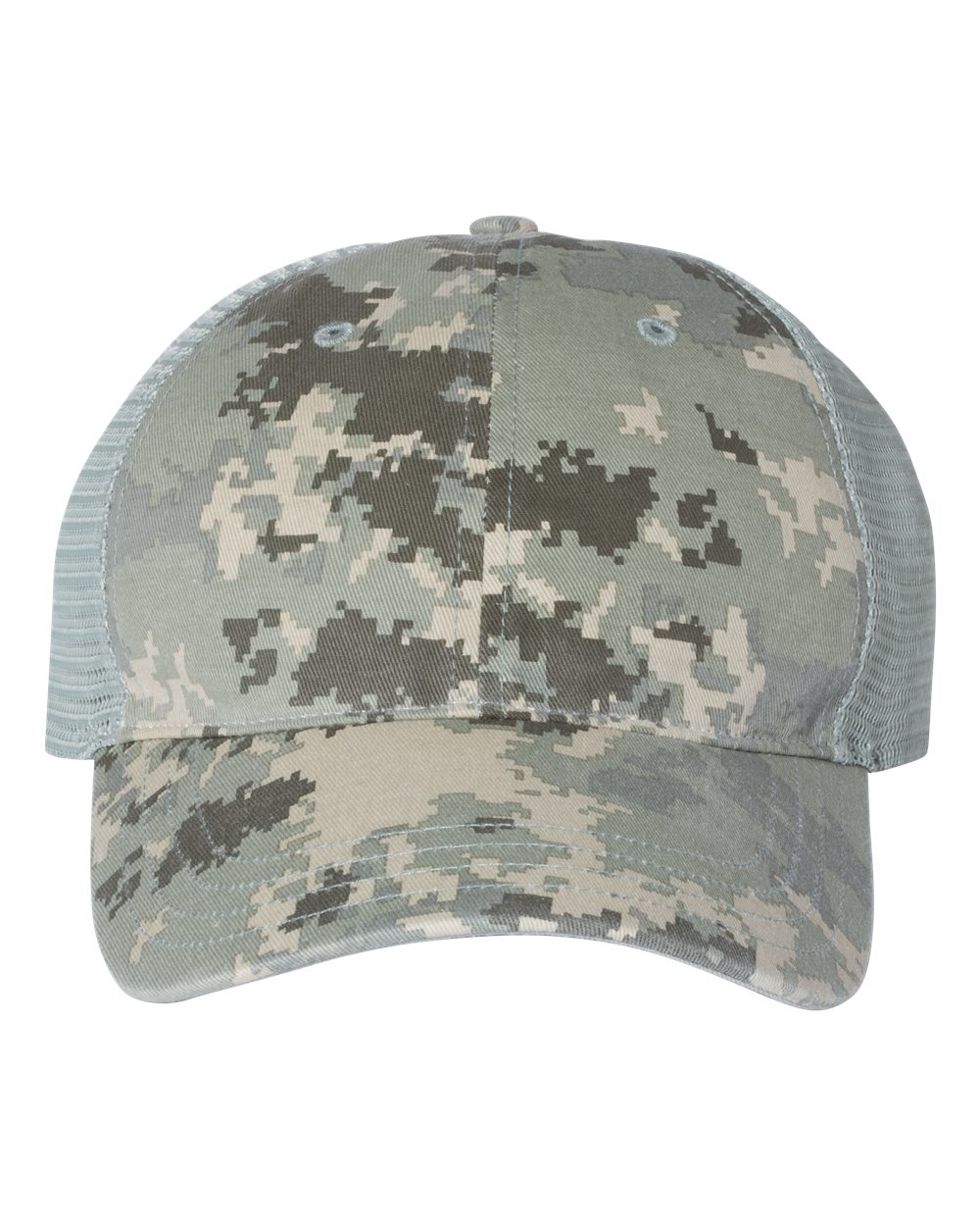 Garment Washed Printed Trucker Cap - 111P 30