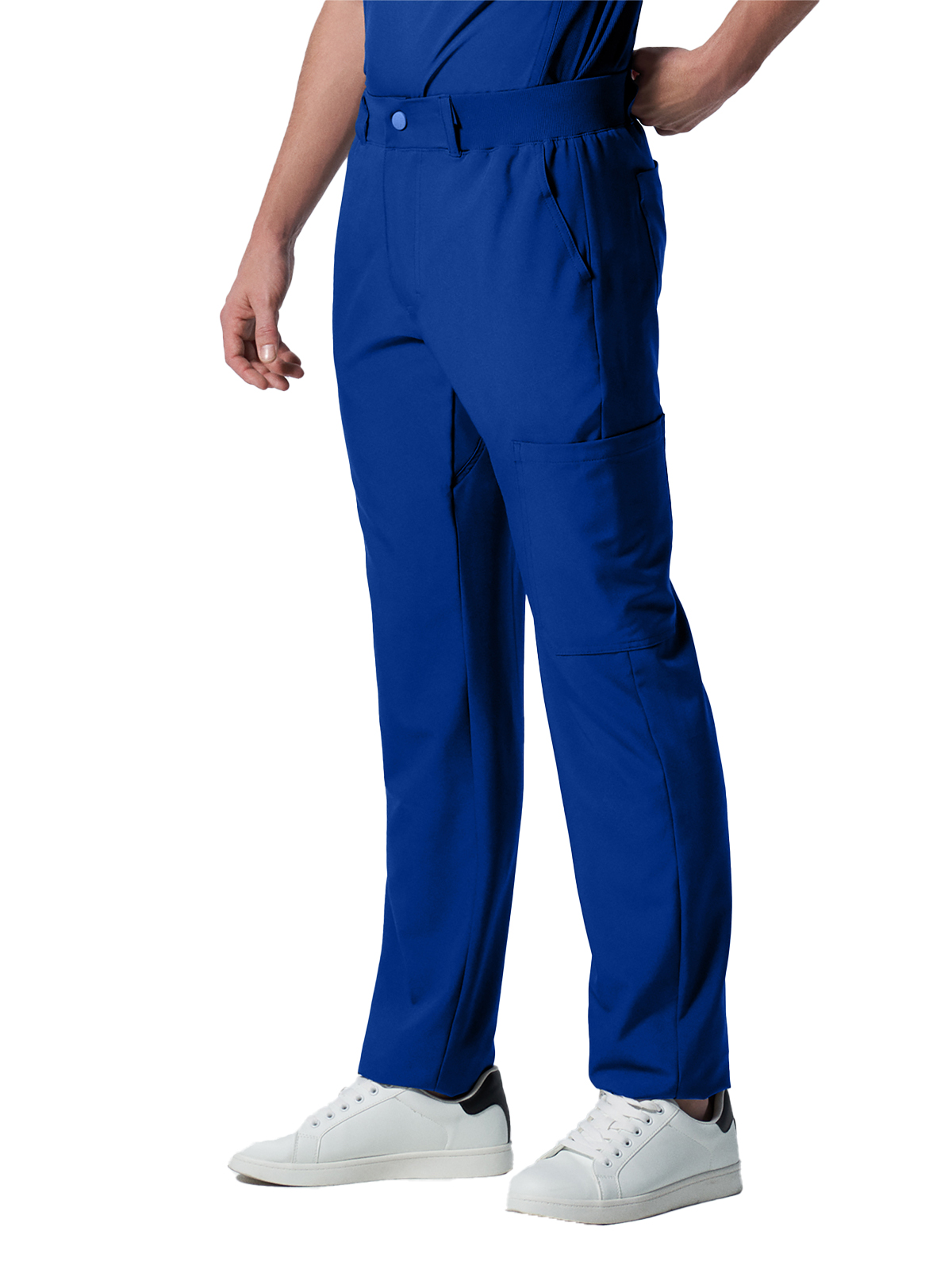 Landau - Forward - Men's Eight-Pocket Mid-Rise Rib-Knit Elastic Waist Cargo Pant 23