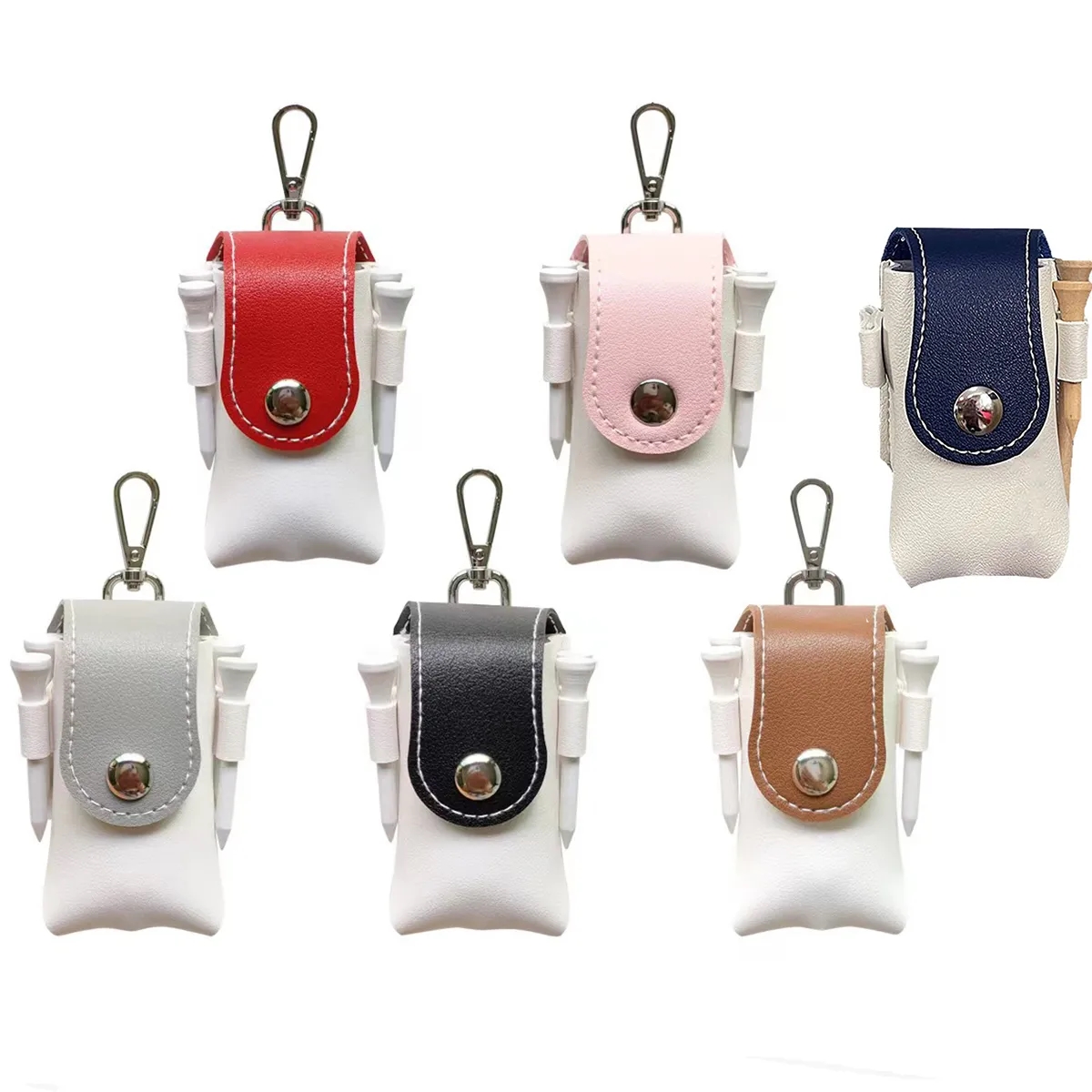 Custom Portable Ultra Light PU Golf Pouch Bag 5