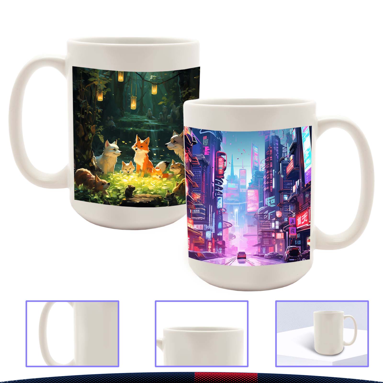 15 oz. Full Color Custom Ceramic Mugs 4