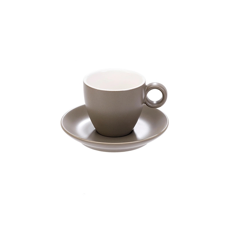 6 oz. Cups with Saucer for Latte Coffee 12