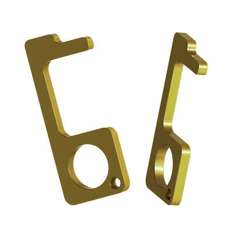 Non-Contact Brass Door Opener Keyring 2