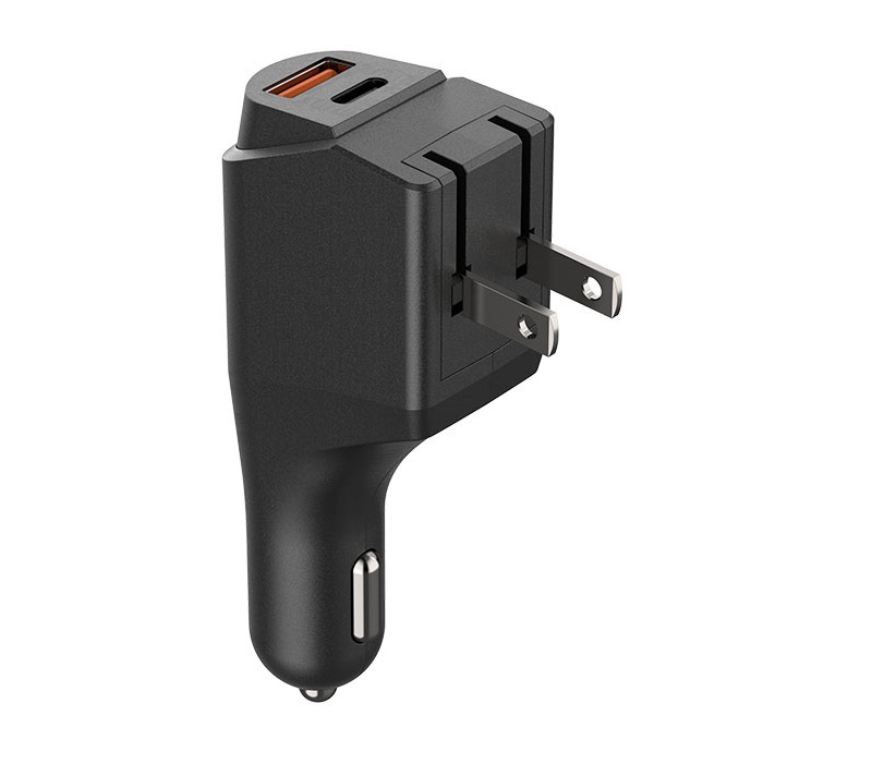 Dual Car+Wall Charger, 20W 2