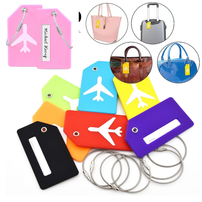 Silicone Airplane Luggage Tag 1