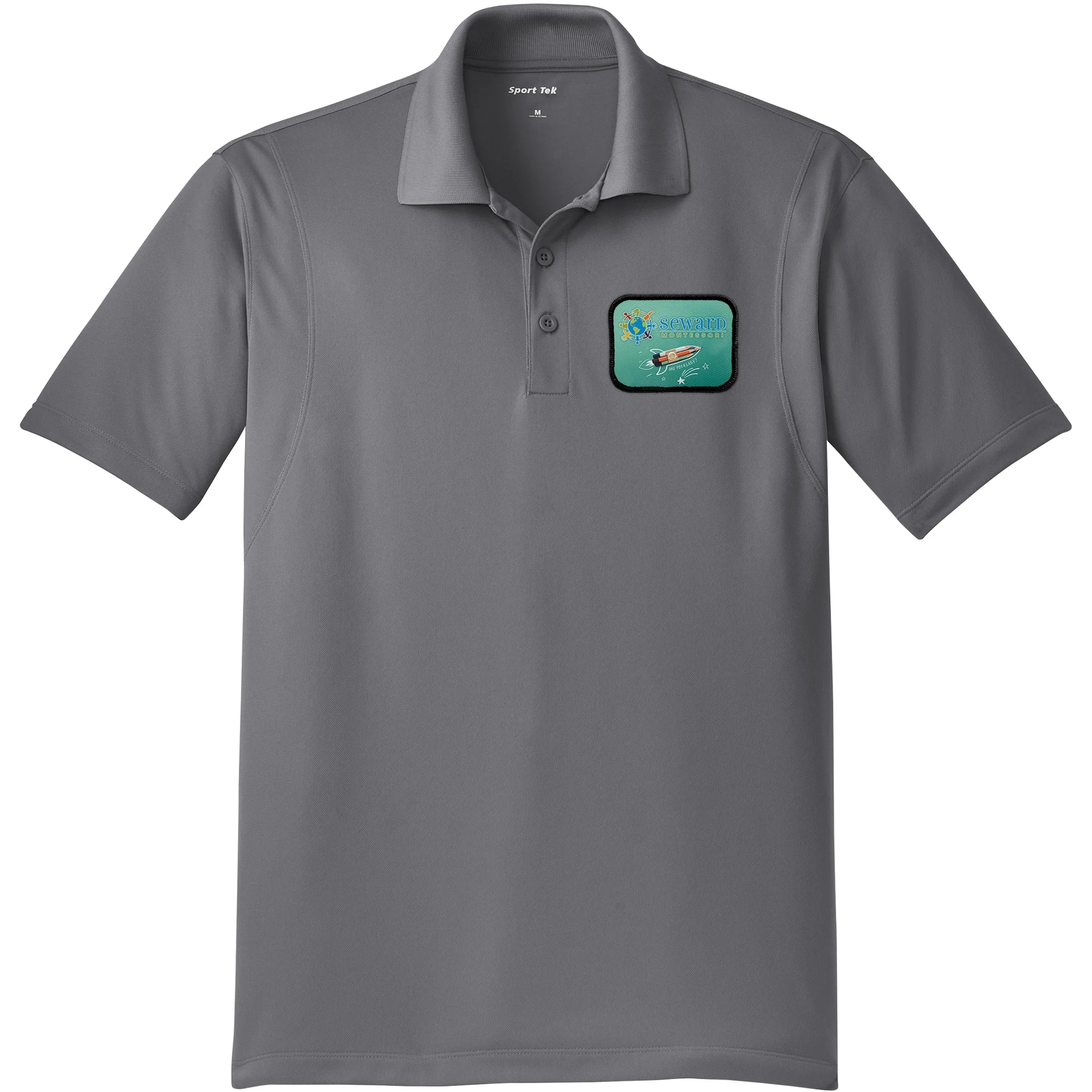 SPORT-TEK(R) MICROPIQUE SPORT-WICK(R) POLO WITH EMBLEM 18