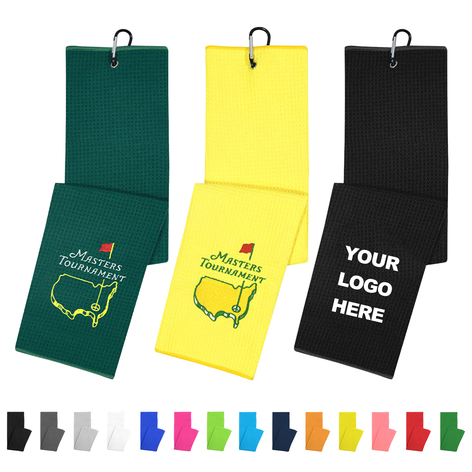 Custom Microfiber Waffle Golf Towel 2
