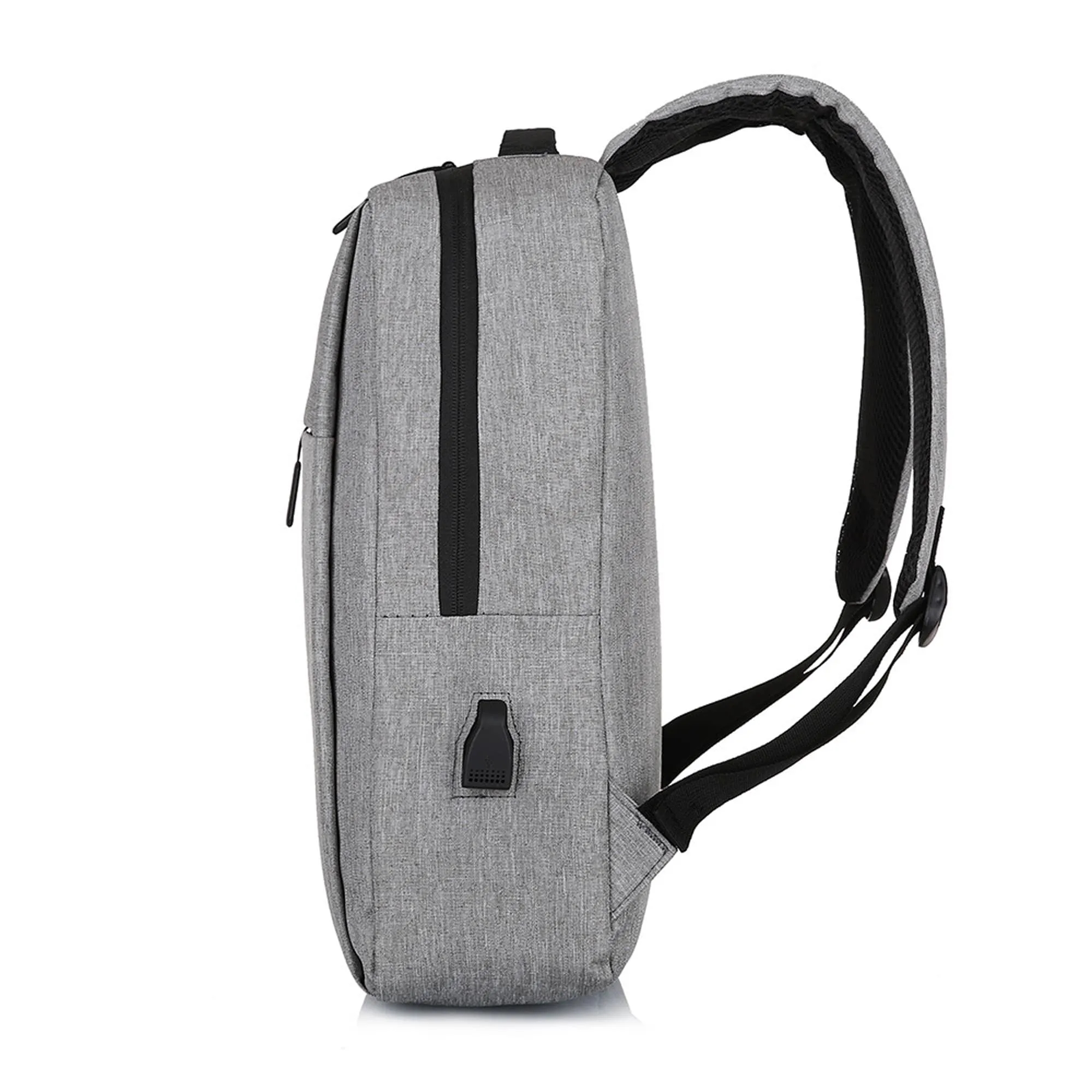 MOQ 50pcs Custom Stylish Polyester Business Travel Backpack 5