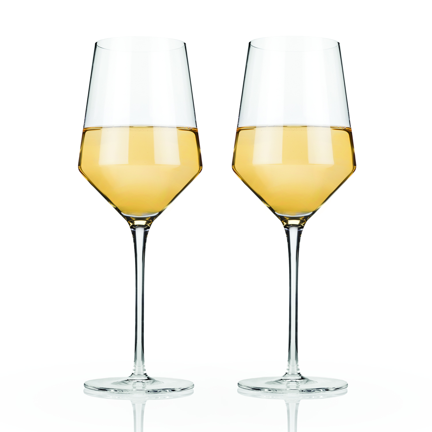 Viski® Raye Angled Crystal Chardonnay Glass, set of 2 9