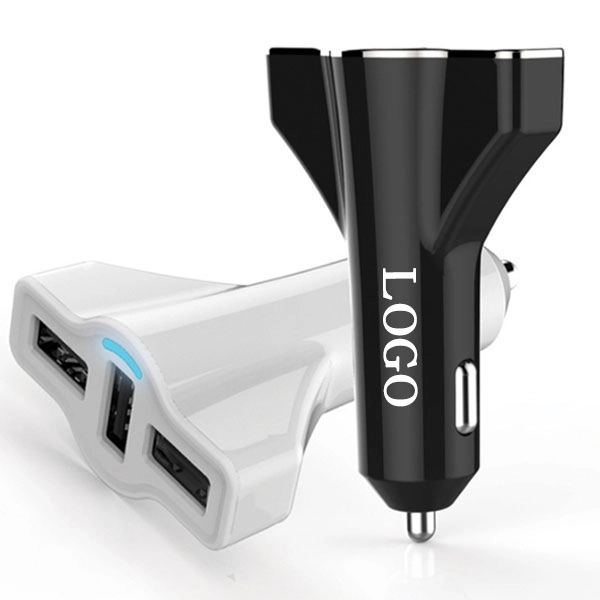 5.2 Amp 3 Ports USB Fast Charging Car Charger 5