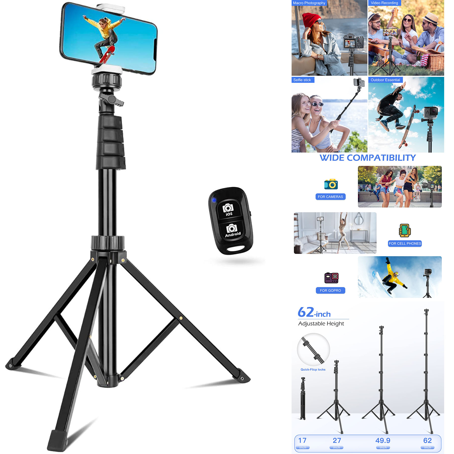 Phone Tripod & Selfie Stick