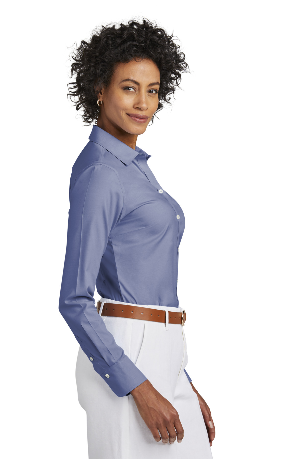 Brooks Brothers Women's Wrinkle-Free Stretch Pinpoint Shirt BB18001 1