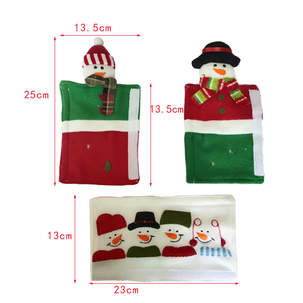 Christmas Microwave Oven Handle Cover 5