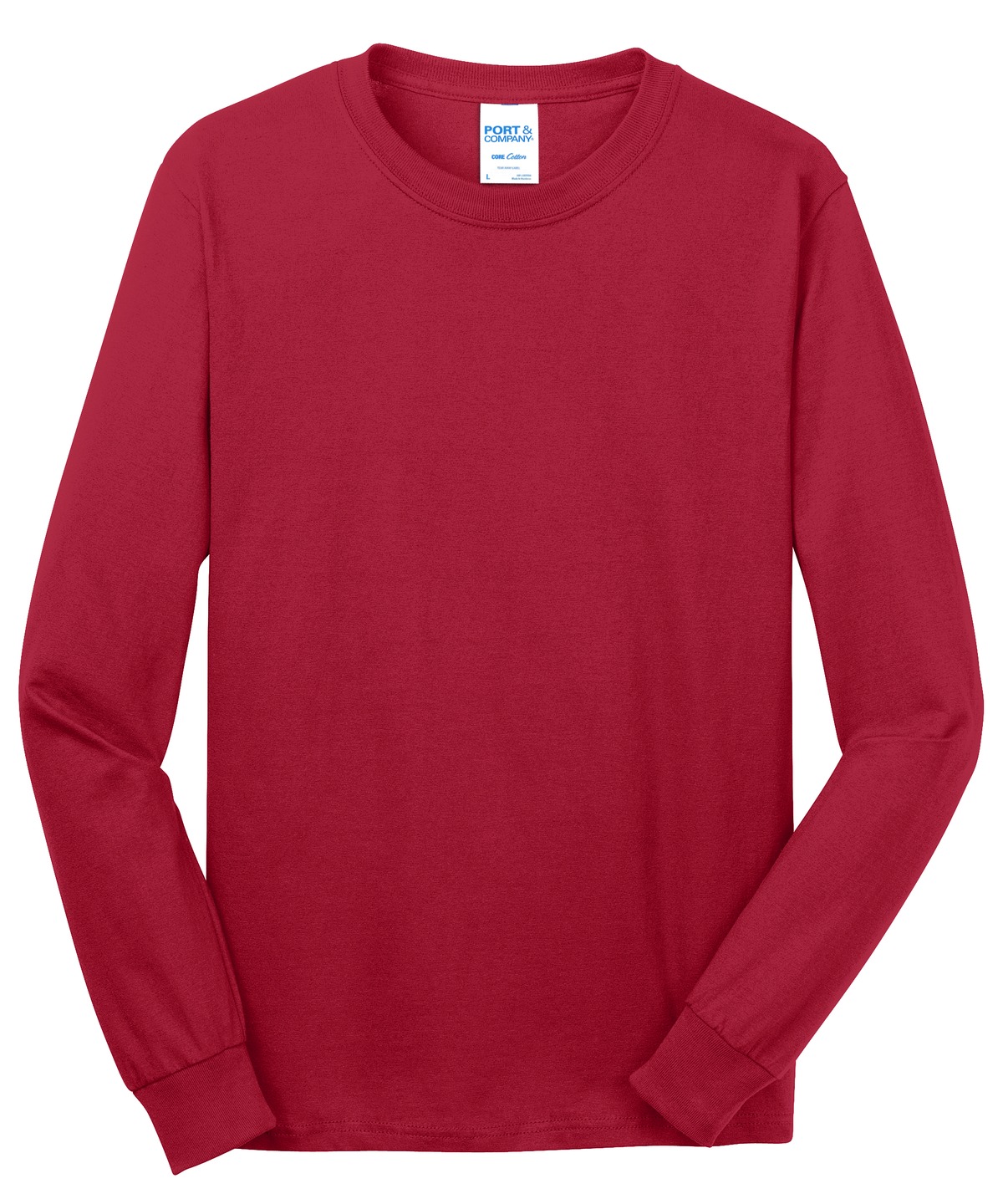 Port & Co Long Sleeve Core Cotton Tee. PC54LS 228