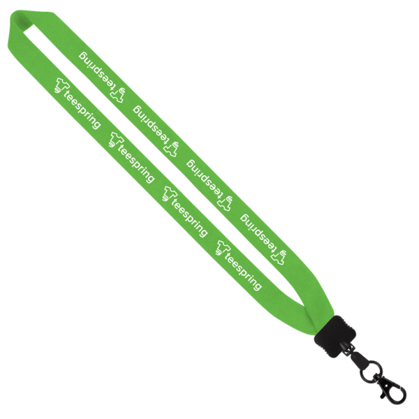 1" Cotton Lanyard with Plastic Clamshell & O-Ring 60