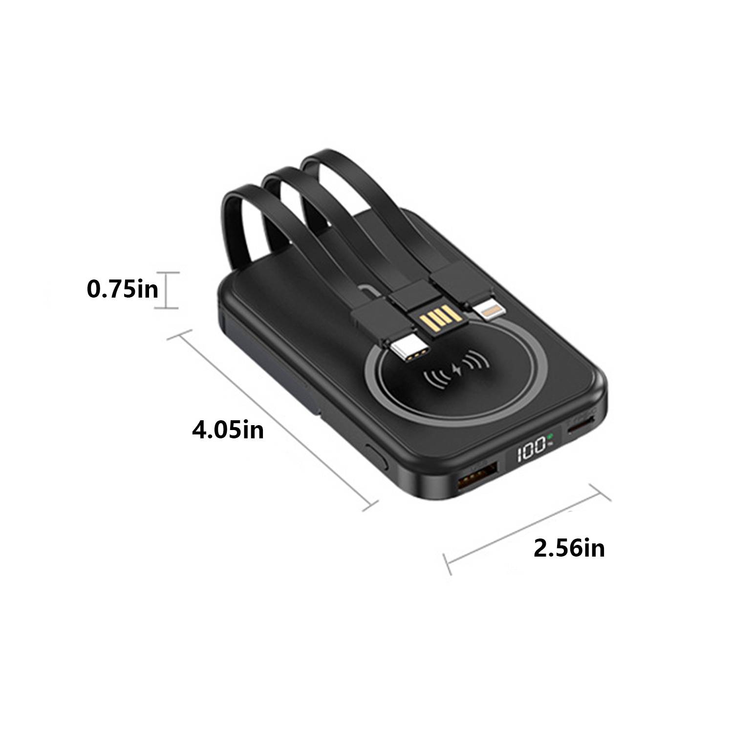 Mini 10000 mAh Wired Wireless Dual Purpose Charging Battery 5