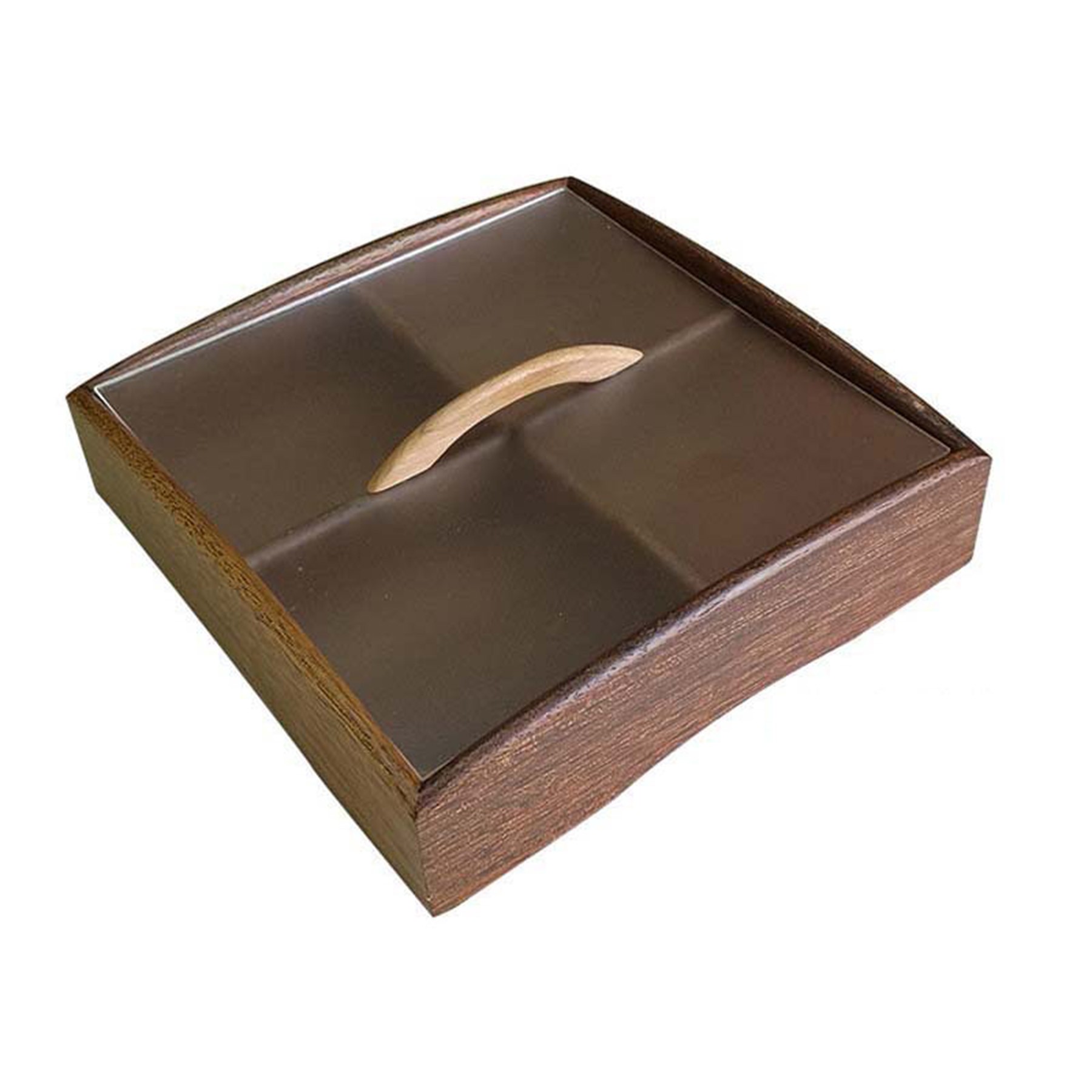 Walnut Wood Partitioned Snack Box 4