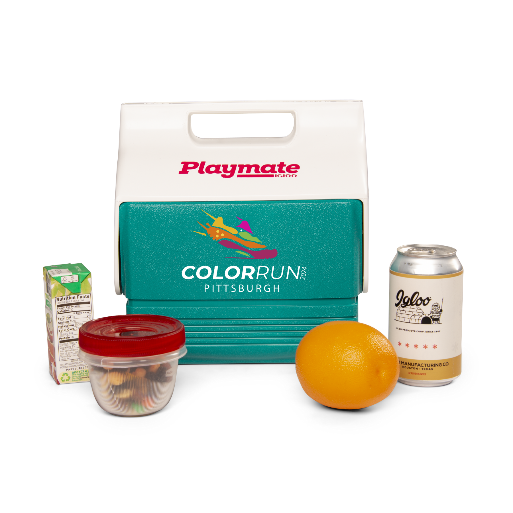 IGLOO RETRO PLAYMATE 4 QT MINI BLANK* COOLER ( Dark Jade)