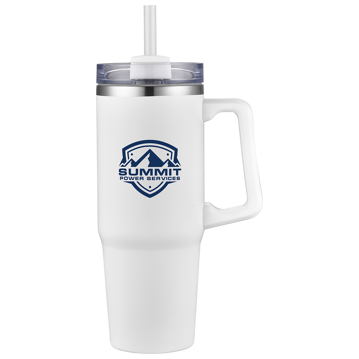 Milo 30 oz Vacuum Insulated Stainless Steel Mug with Straw 44