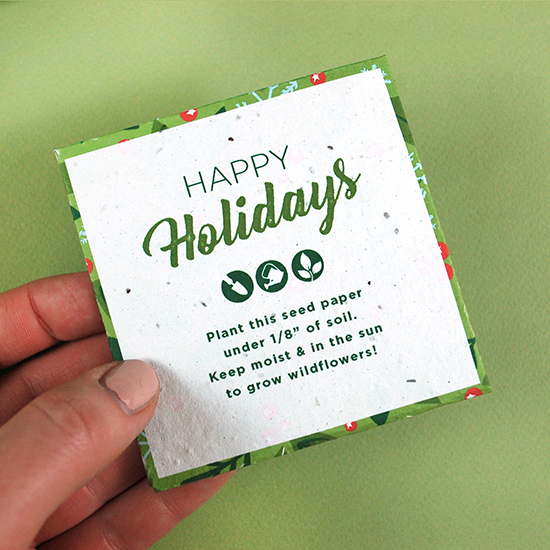 Plantable Holiday Petal Gift Card Holders 2