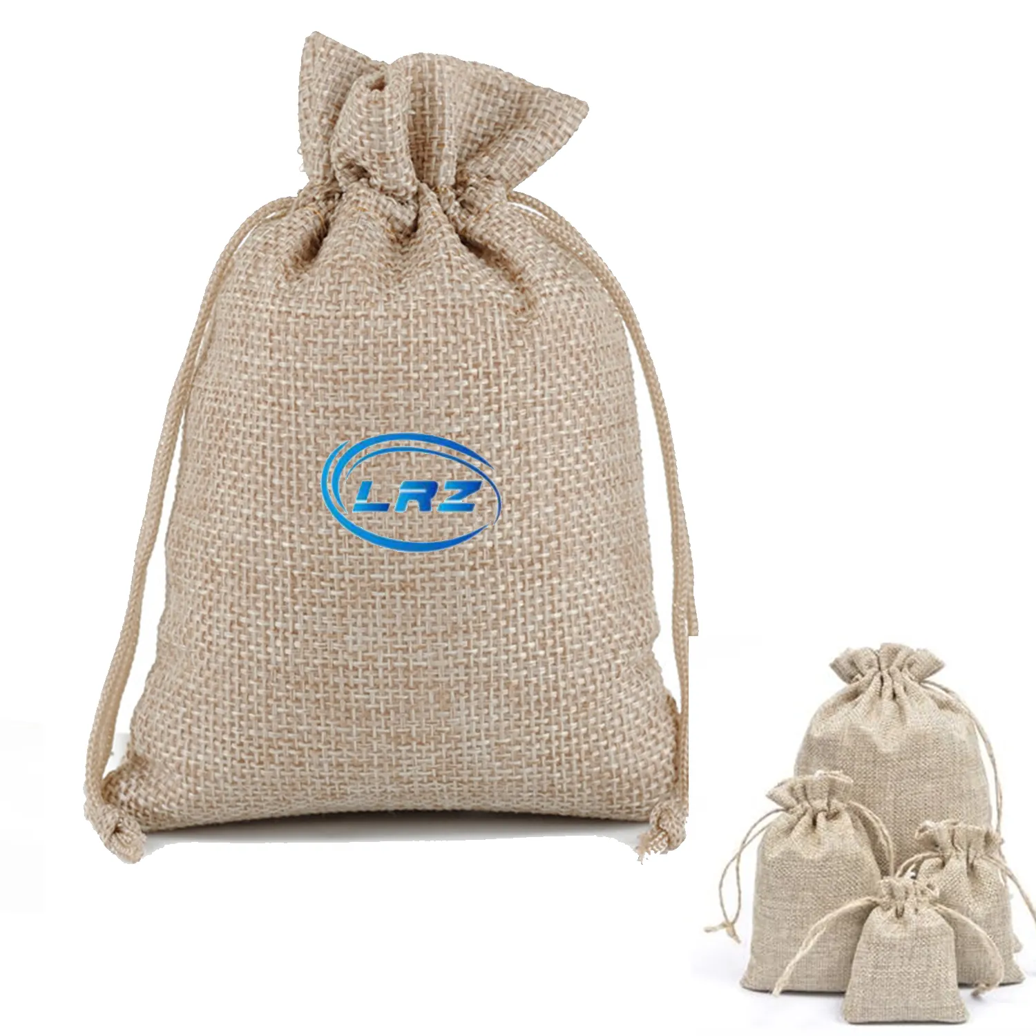 Medium Natural Burlap Pouches 1