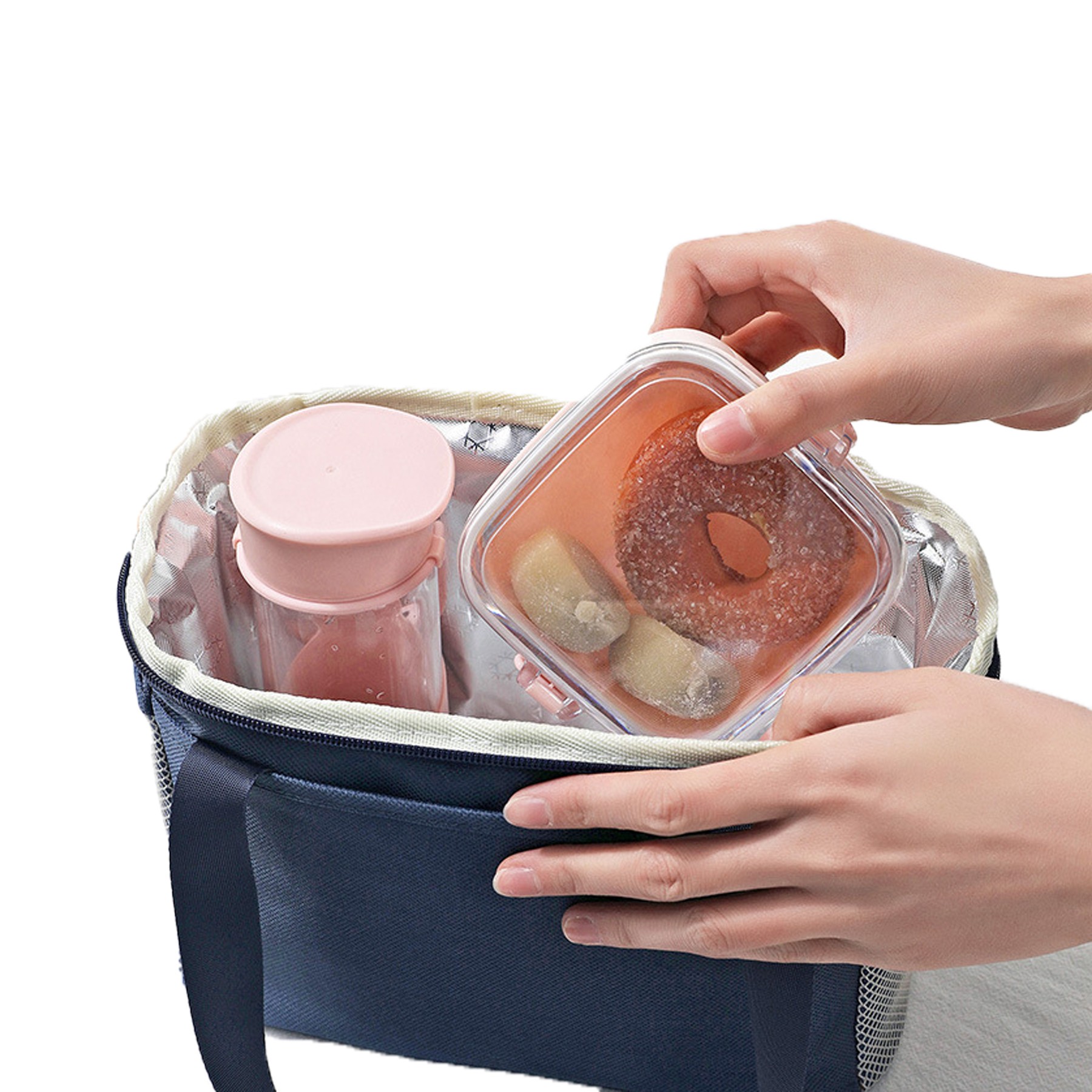 Small Aluminum Foil Thickened Insulated Lunch Bag 3