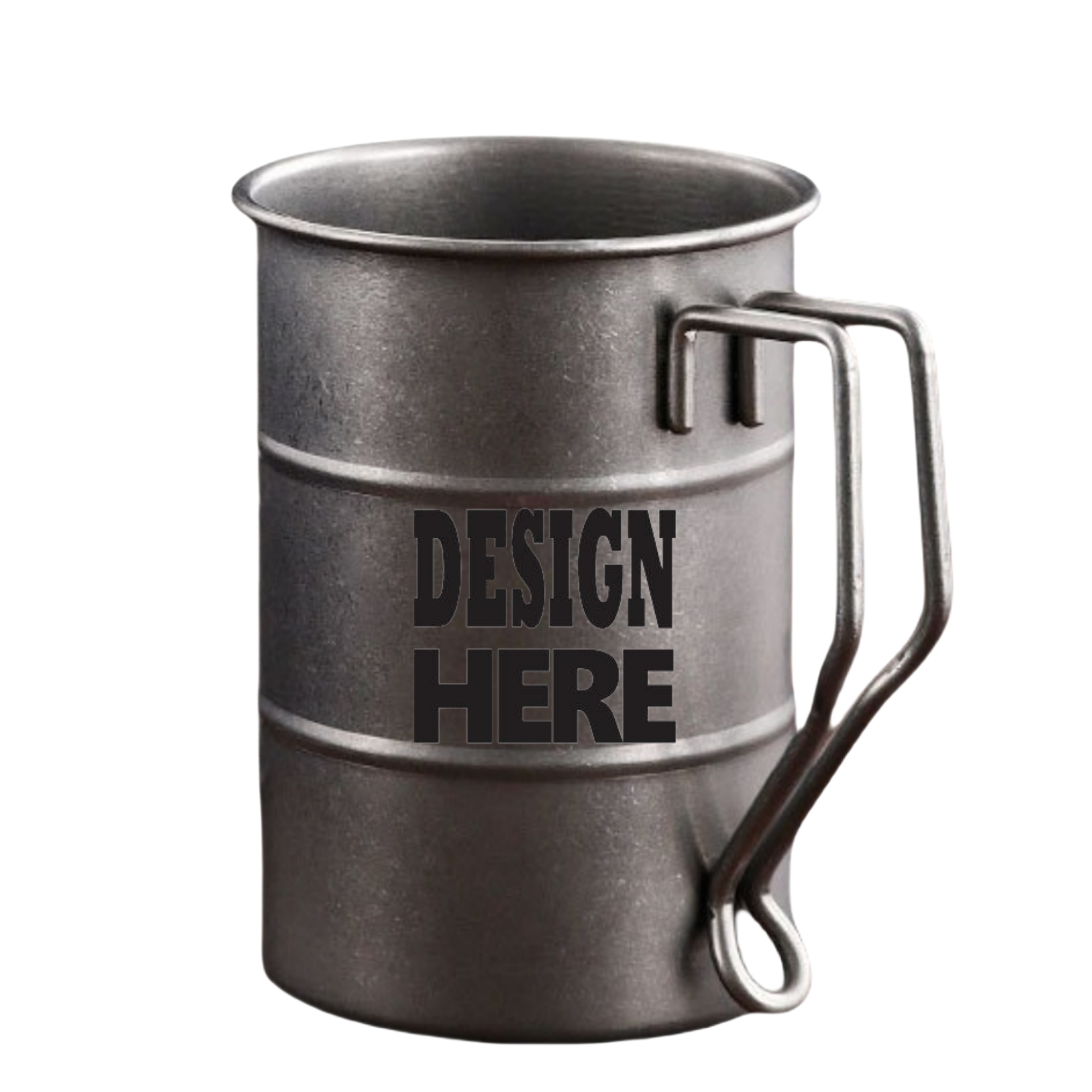 17 oz Vintage Coffee Mugs Stainless Steel Mug With Handle 4