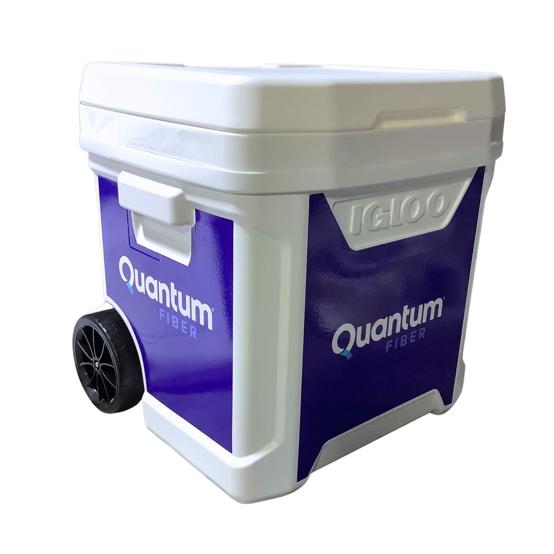 IGLOO ICE CUBE 60 QT ROLLER BLANK* COOLER (White)