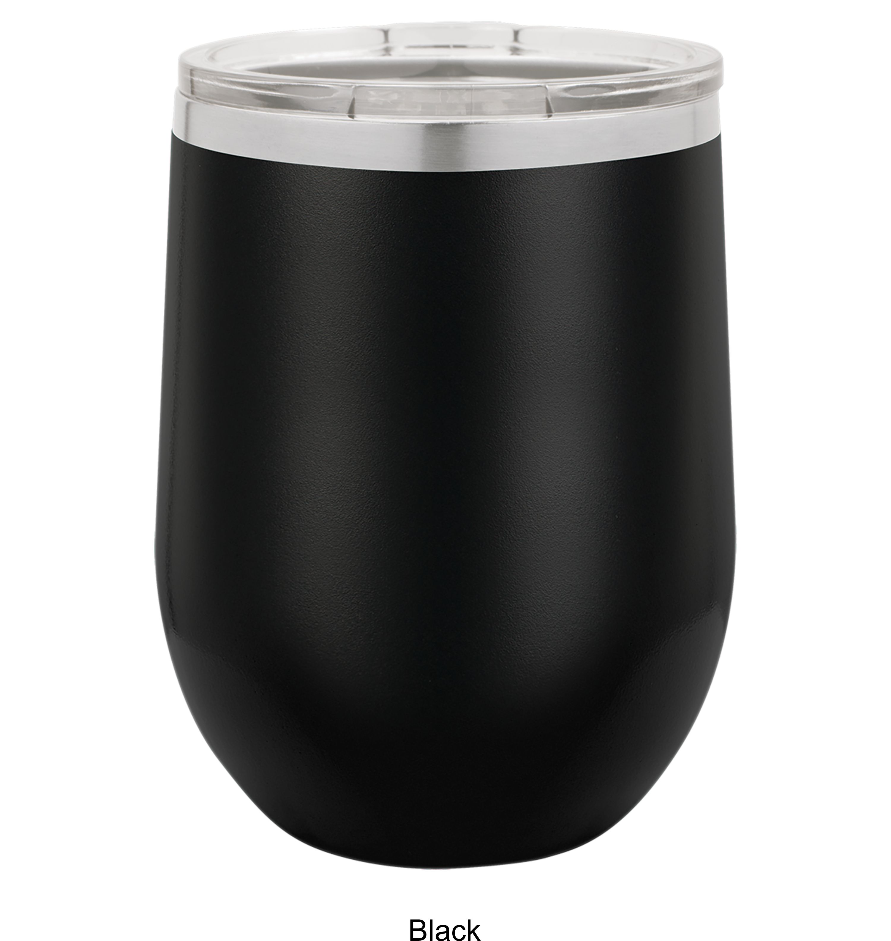 12 Oz. Polar Camel Stemless Wine Glass w/Lid Stainless Steel 9