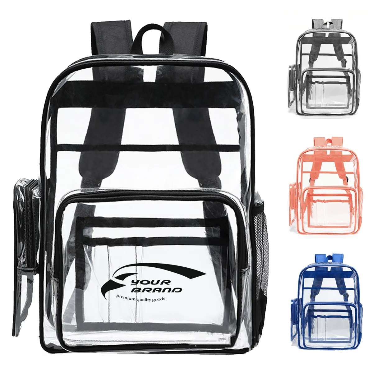 Waterproof See Through Backpack Stadium Clear Bag 3