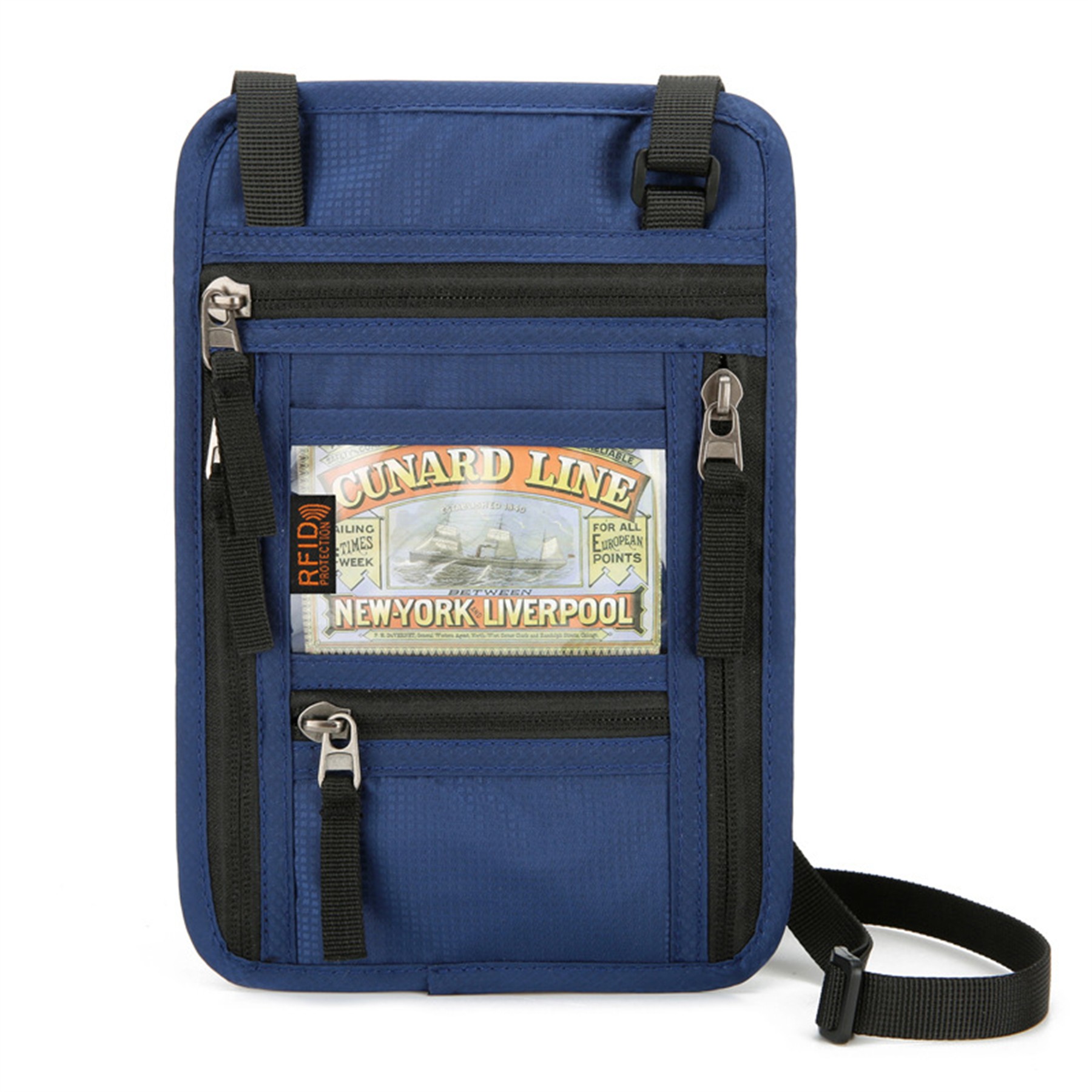 Travel Neck Wallet Passport Holder with RFID Blocking 4
