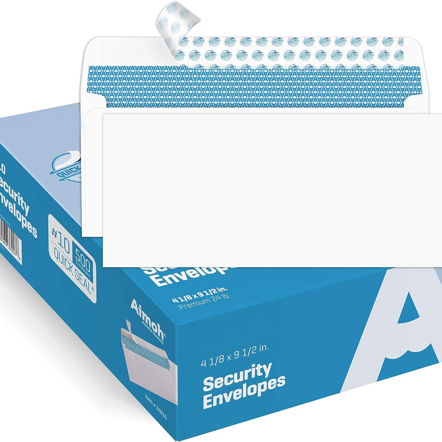 Security Tint Pattern Self-Seal Envelope 4