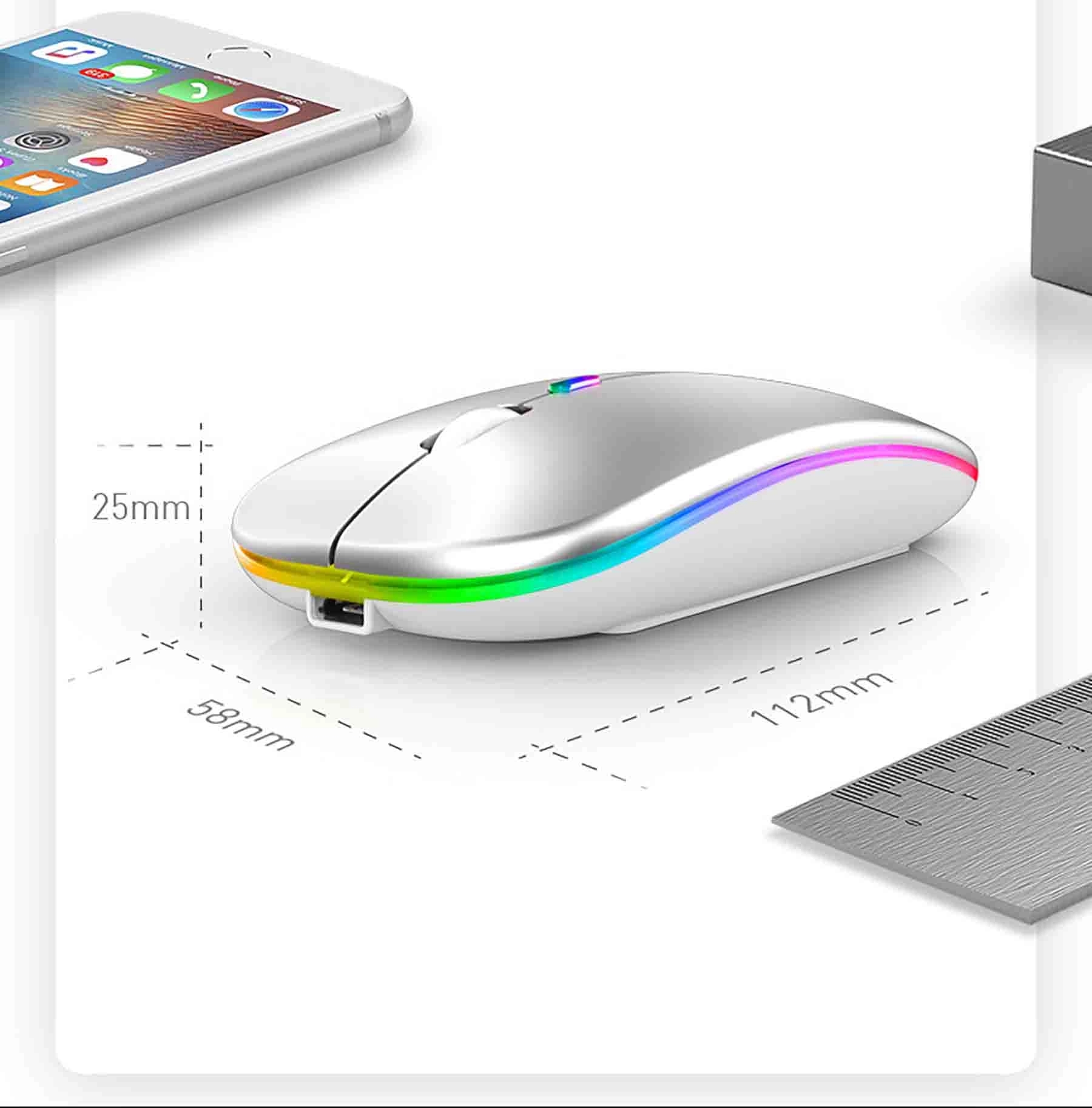 Led Wireless Rechargeable Slim Mouse 4