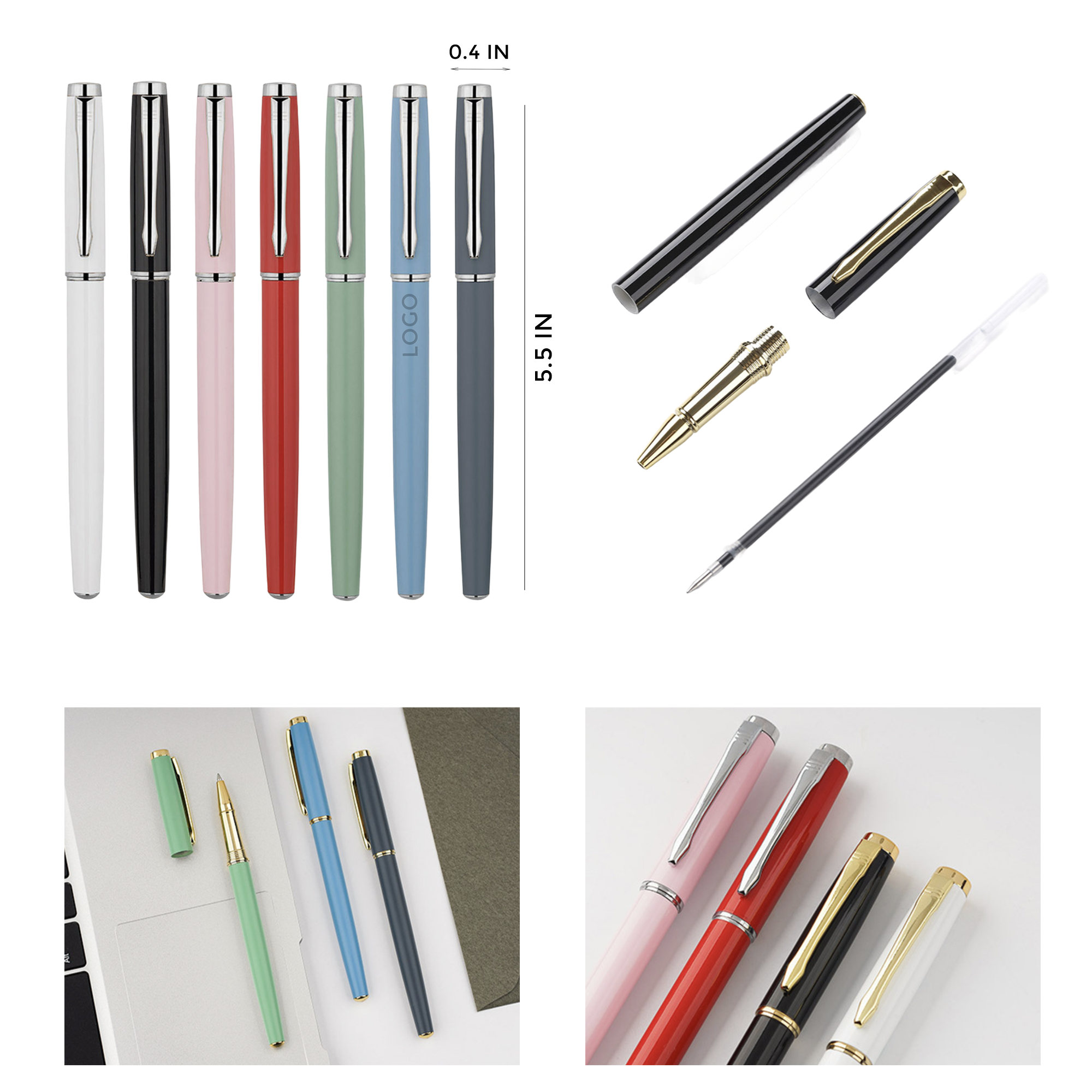 MOQ 10 PCS Stylish Metal Ballpoint Pen 1