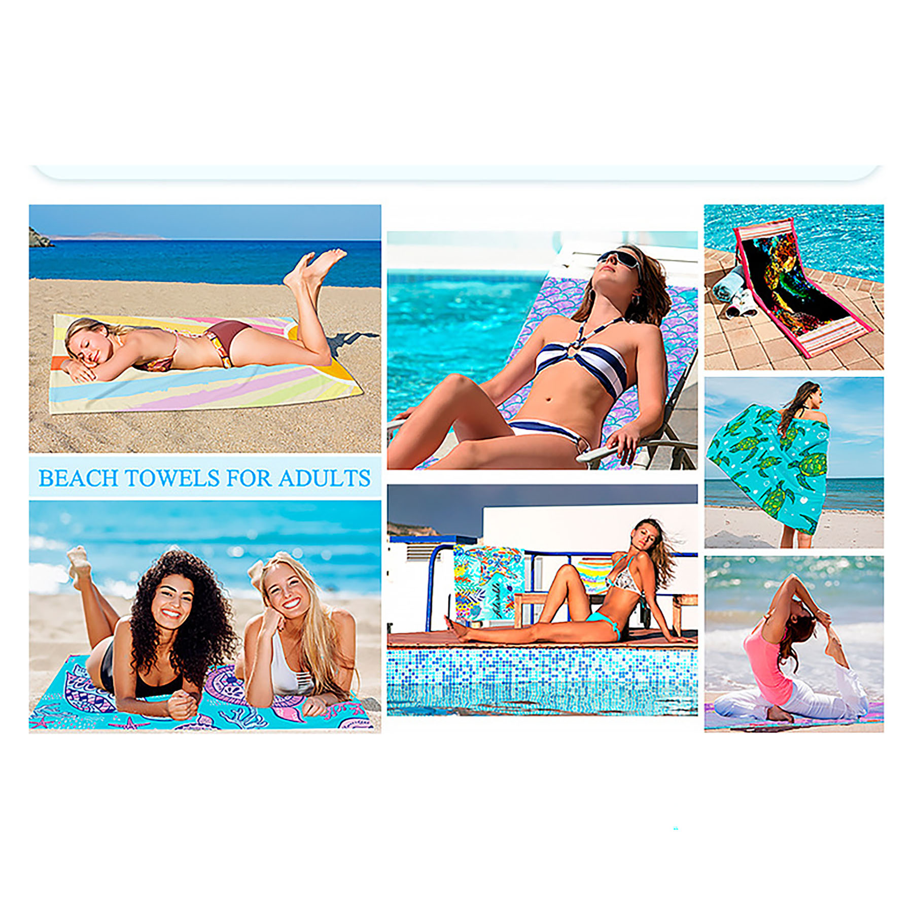 Quick Dry Micro Fiber Beach Towels 8