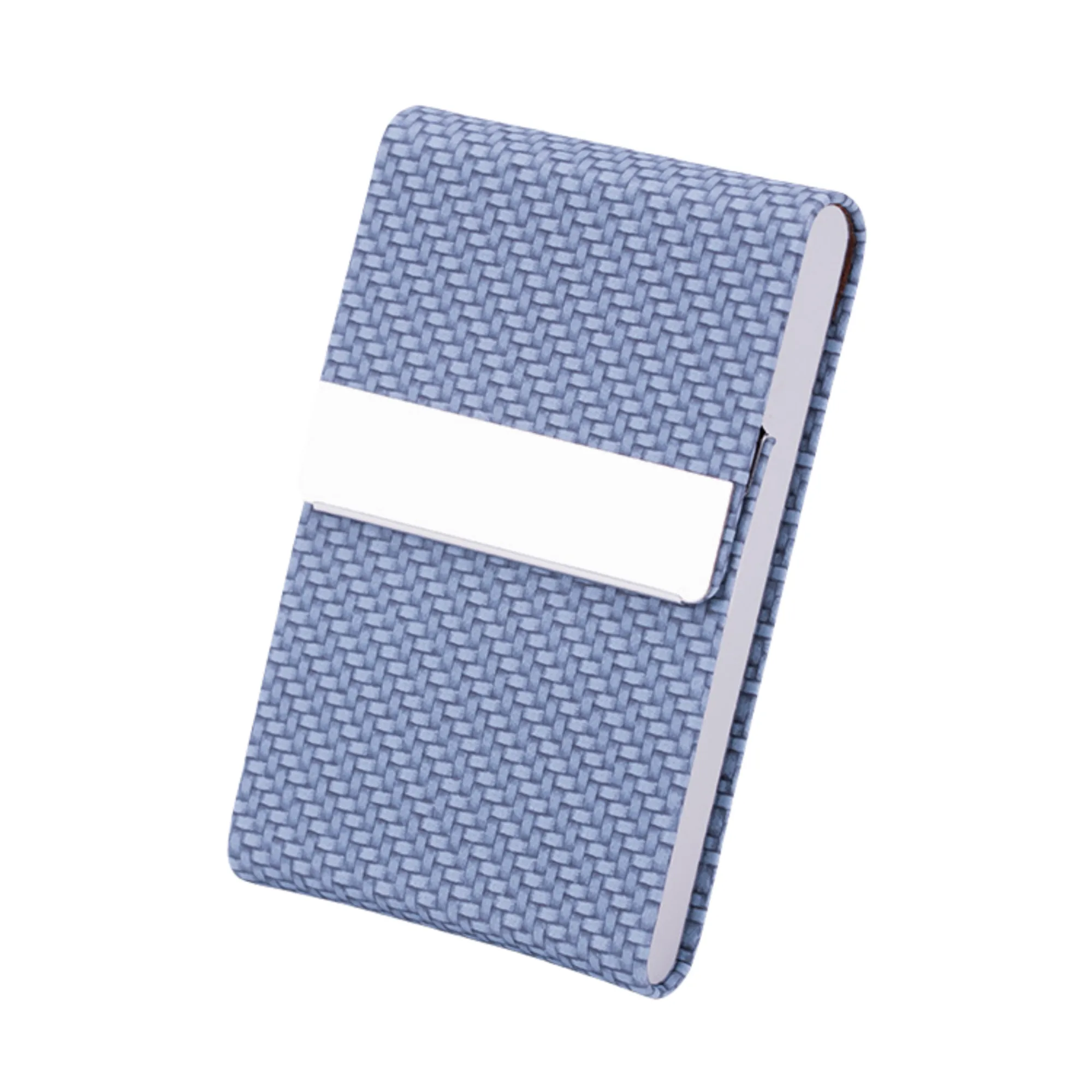 Stainless Steel PU Leather Card Case With Magnetic Closure 4